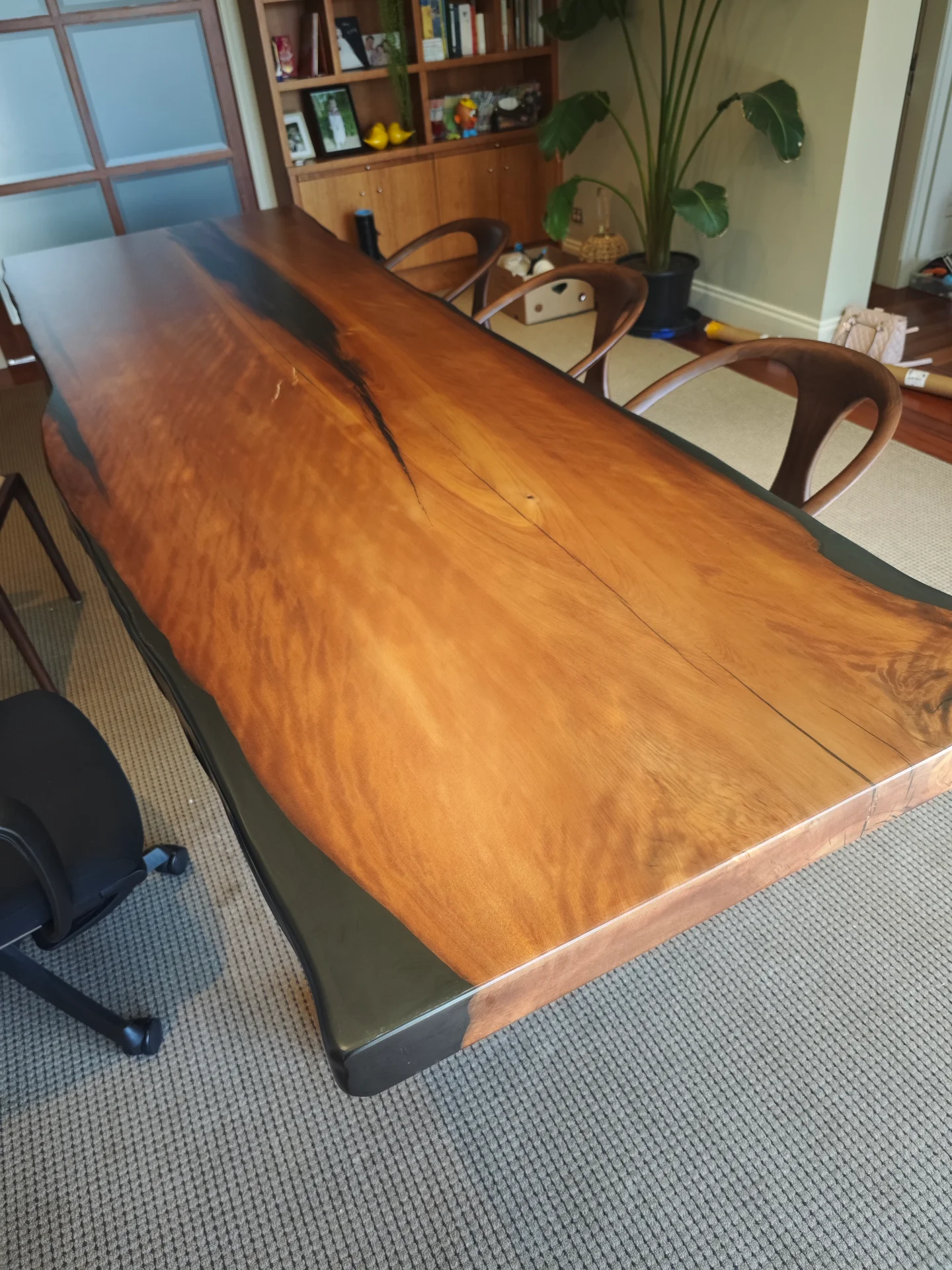3.6x1.3 Swamp Kauri Dining Table — Progress photo