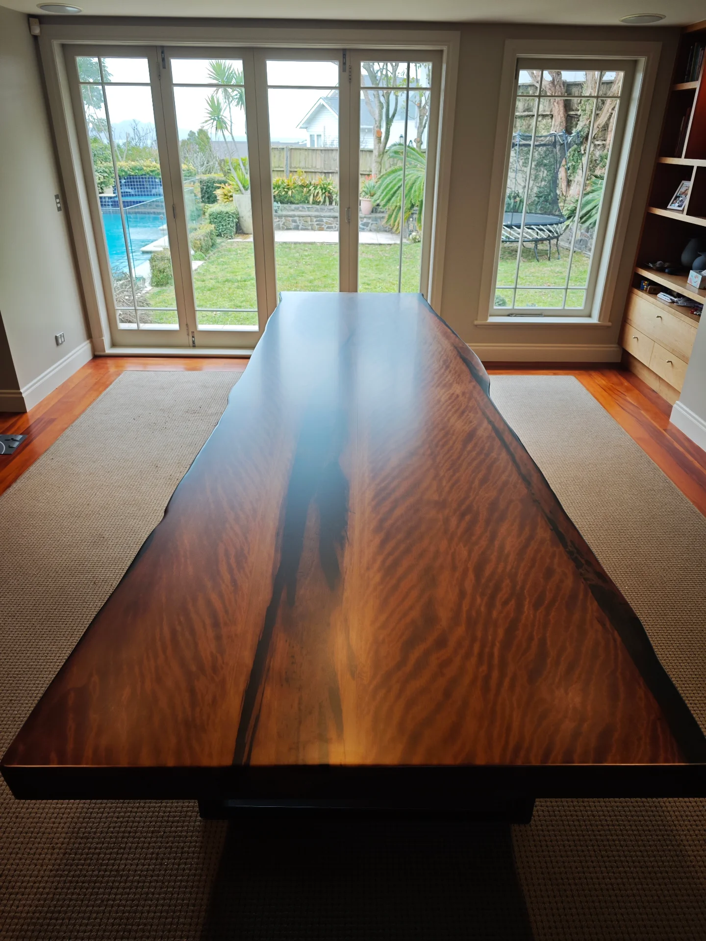 3.6x1.3 Swamp Kauri Dining Table — Progress photo
