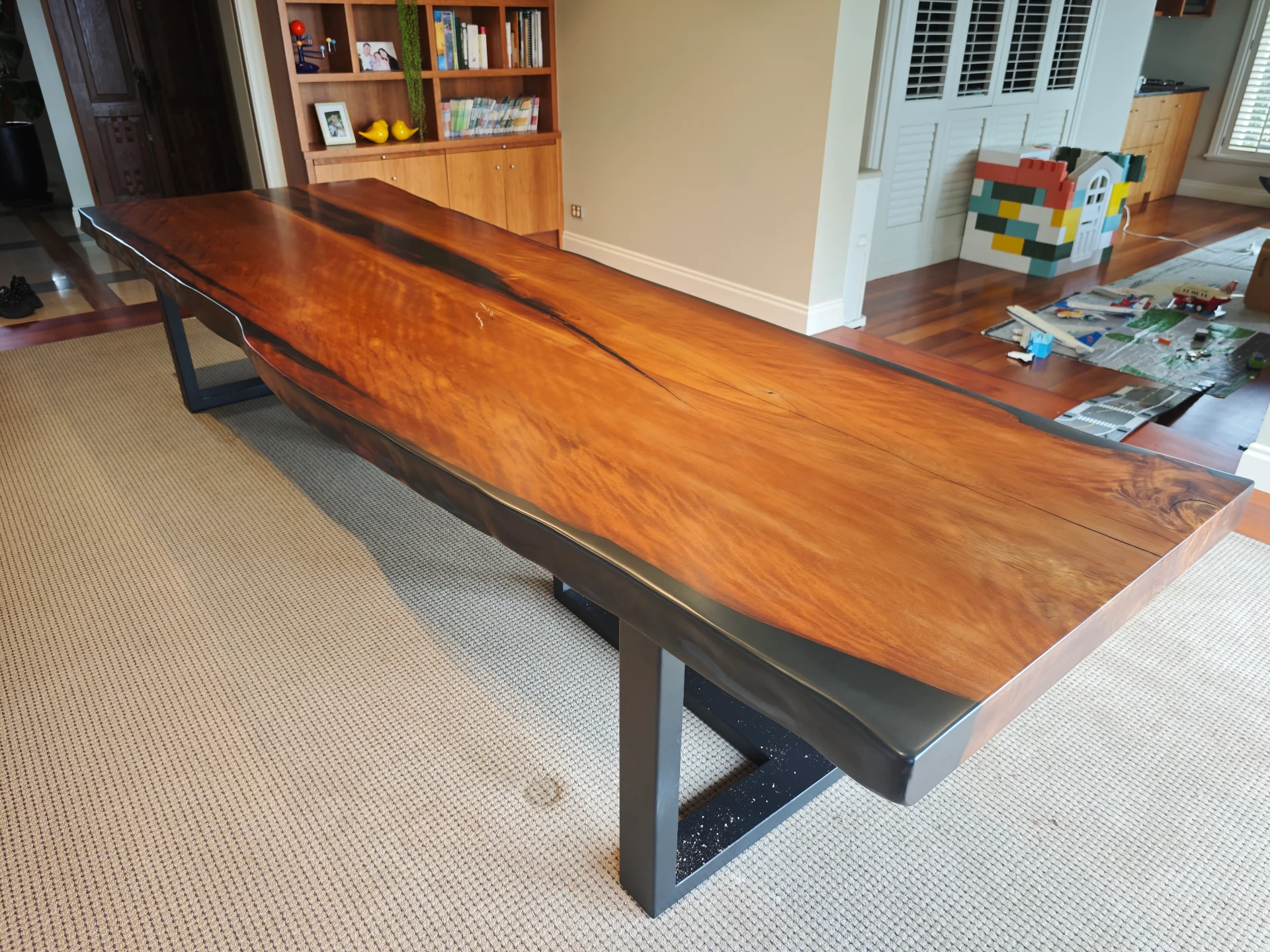 3.6x1.3 Swamp Kauri Dining Table — Progress photo