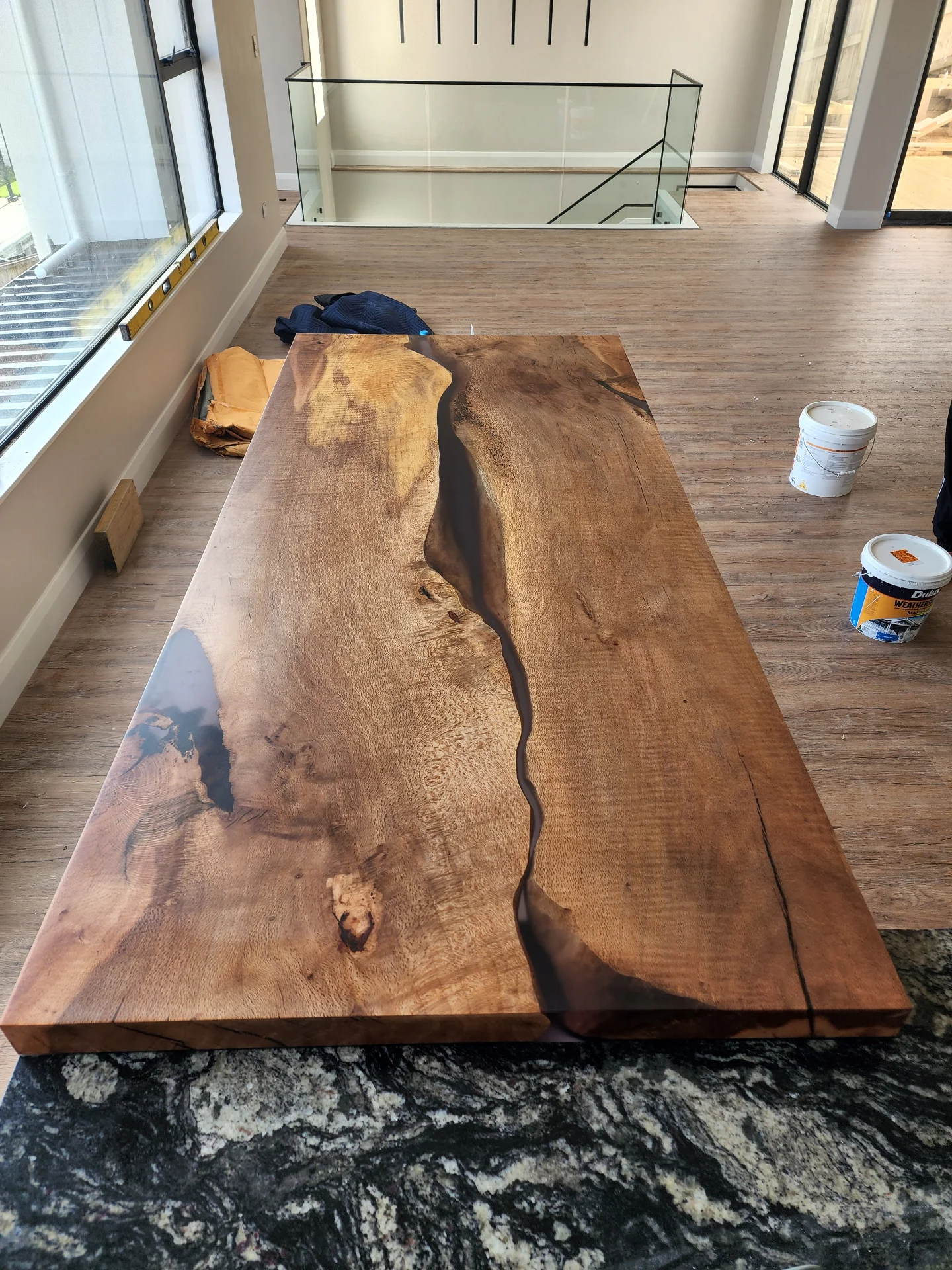 Siberian Elm Counter Top — Progress photo