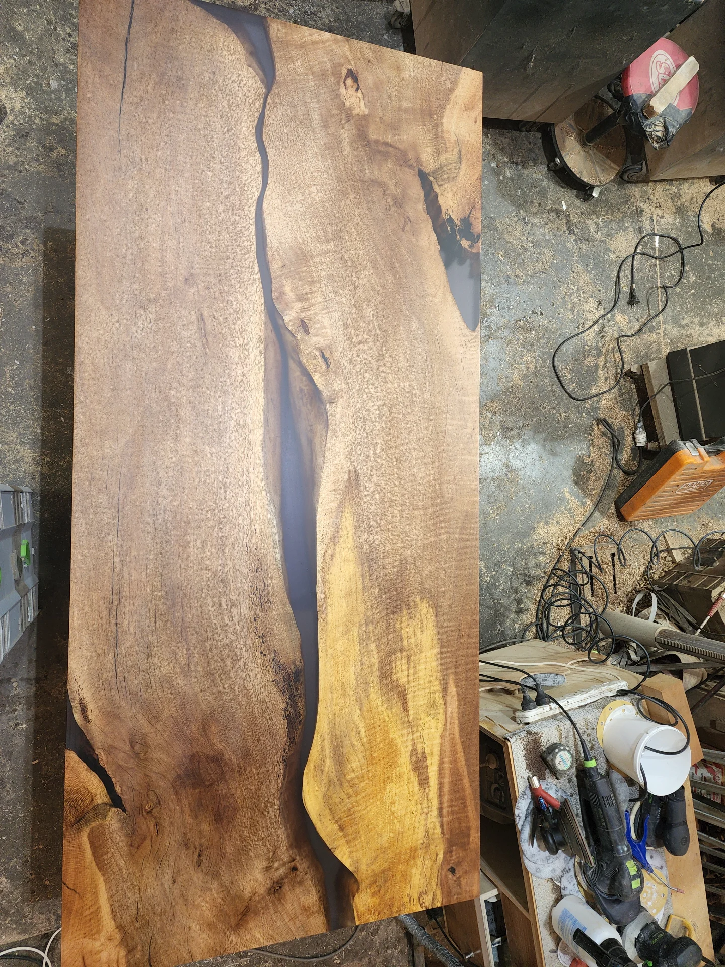 Siberian Elm Counter Top — Progress photo