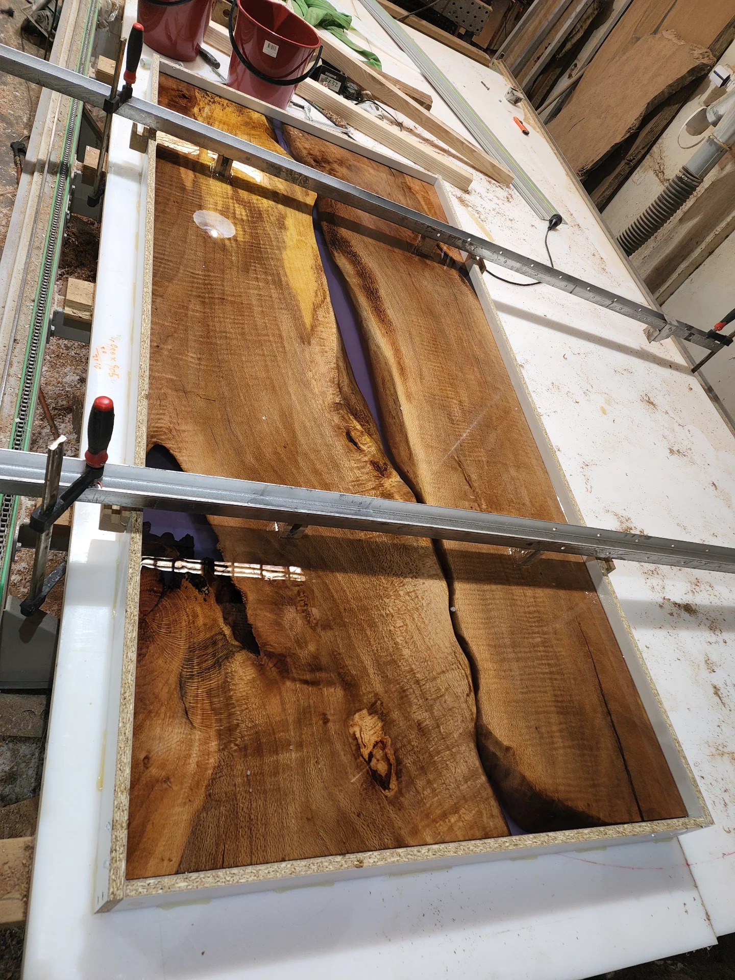 Siberian Elm Counter Top — Progress photo