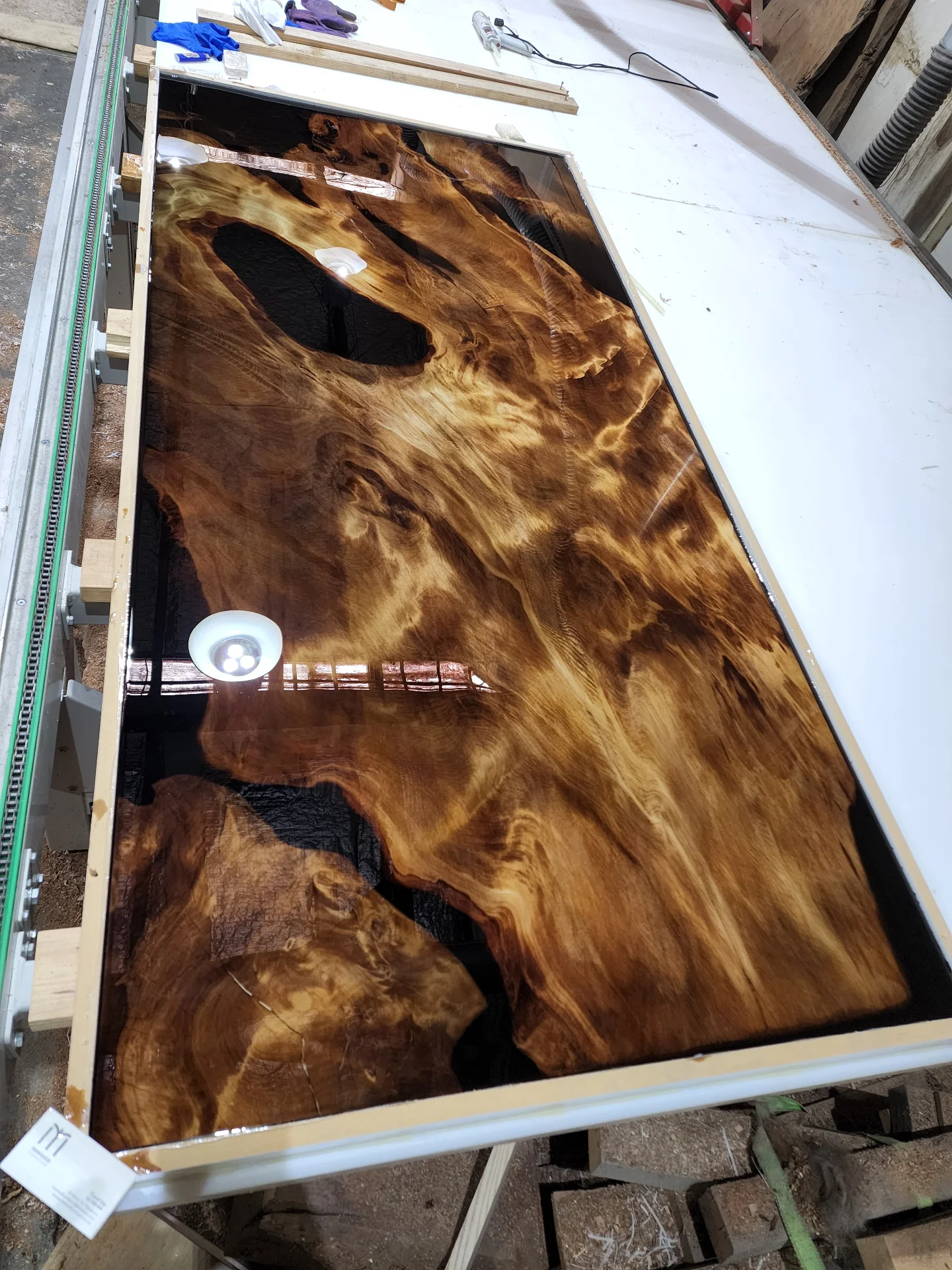 Swamp Kauri Top 2.2*1 — Progress photo