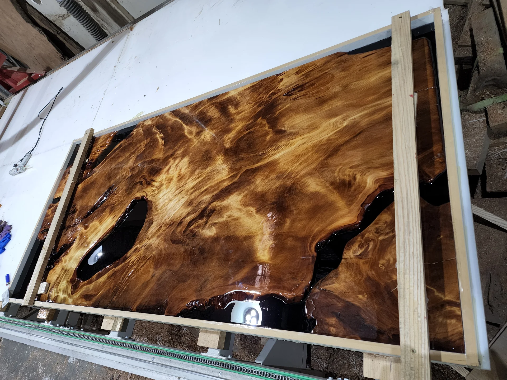 Swamp Kauri Top 2.2*1 — Progress photo
