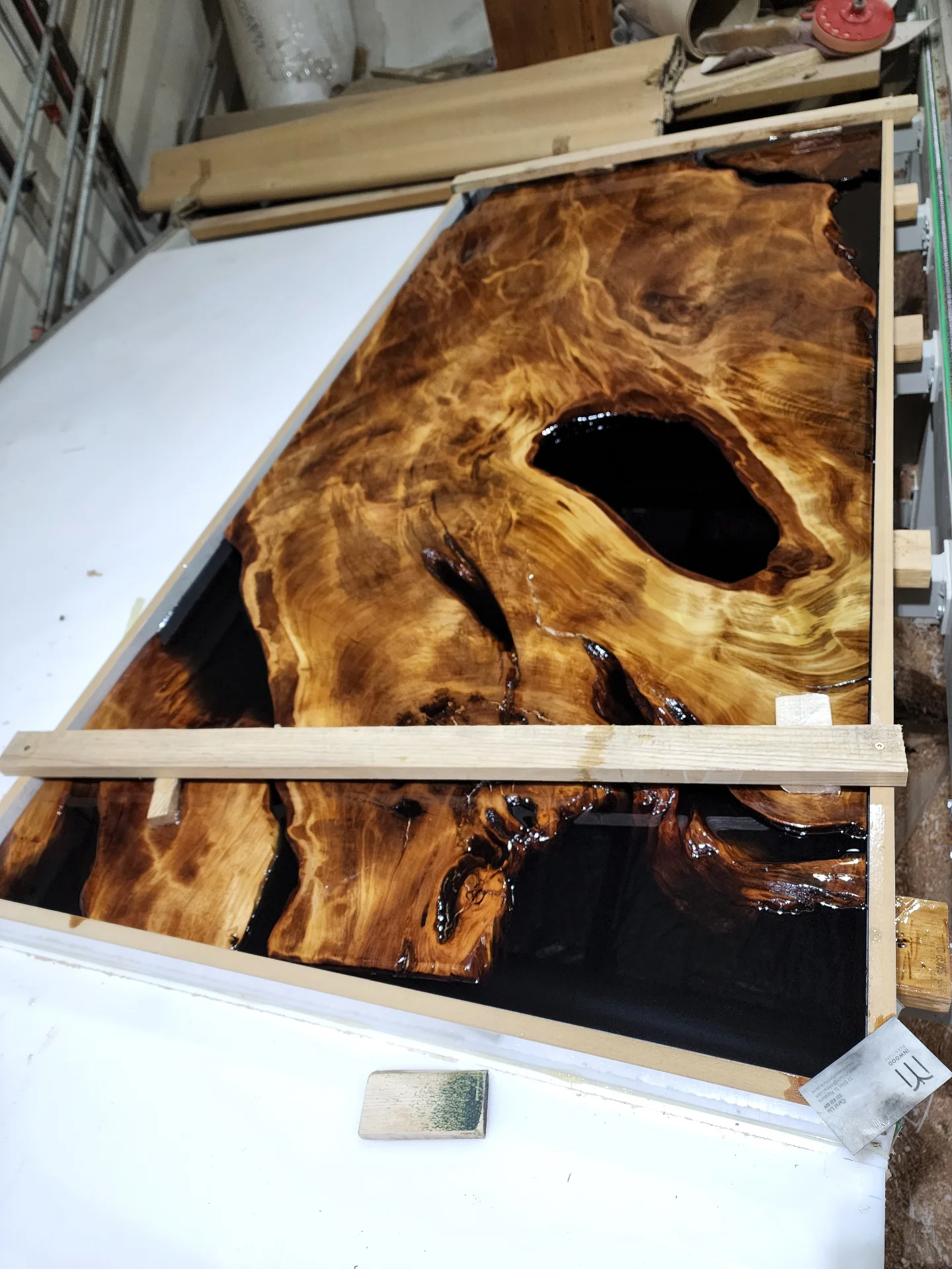 Swamp Kauri Top 2.2*1 — Progress photo