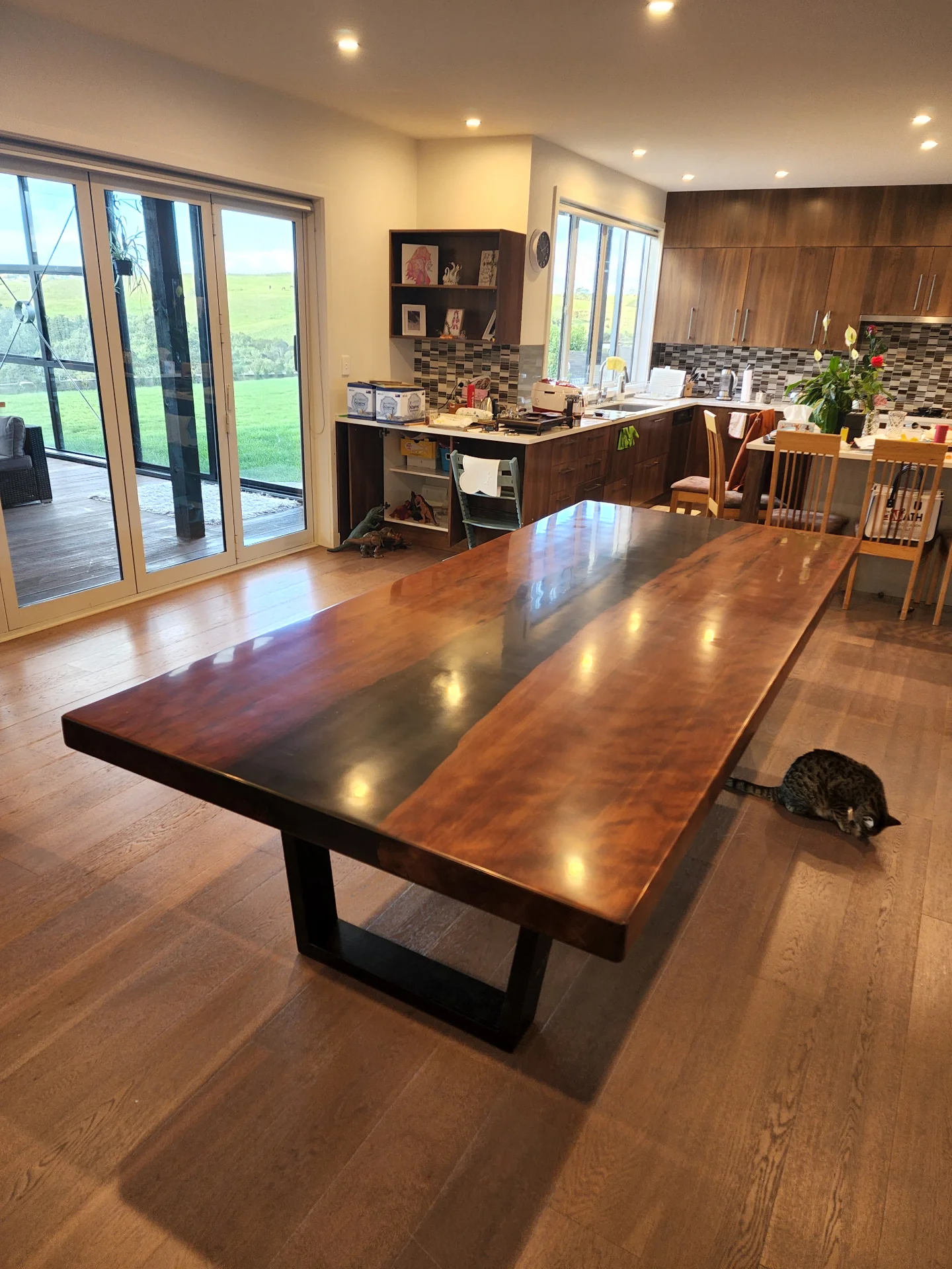 Swamp Kauri Dining Table River Table