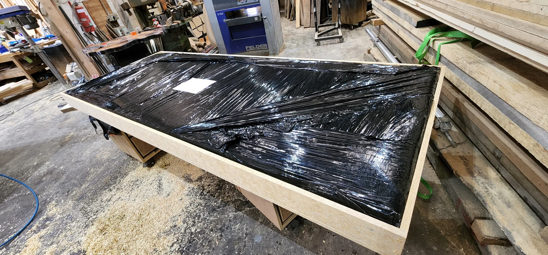 Swamp Kauri Dining table 3.6*1.2 Dunedin — Progress photo