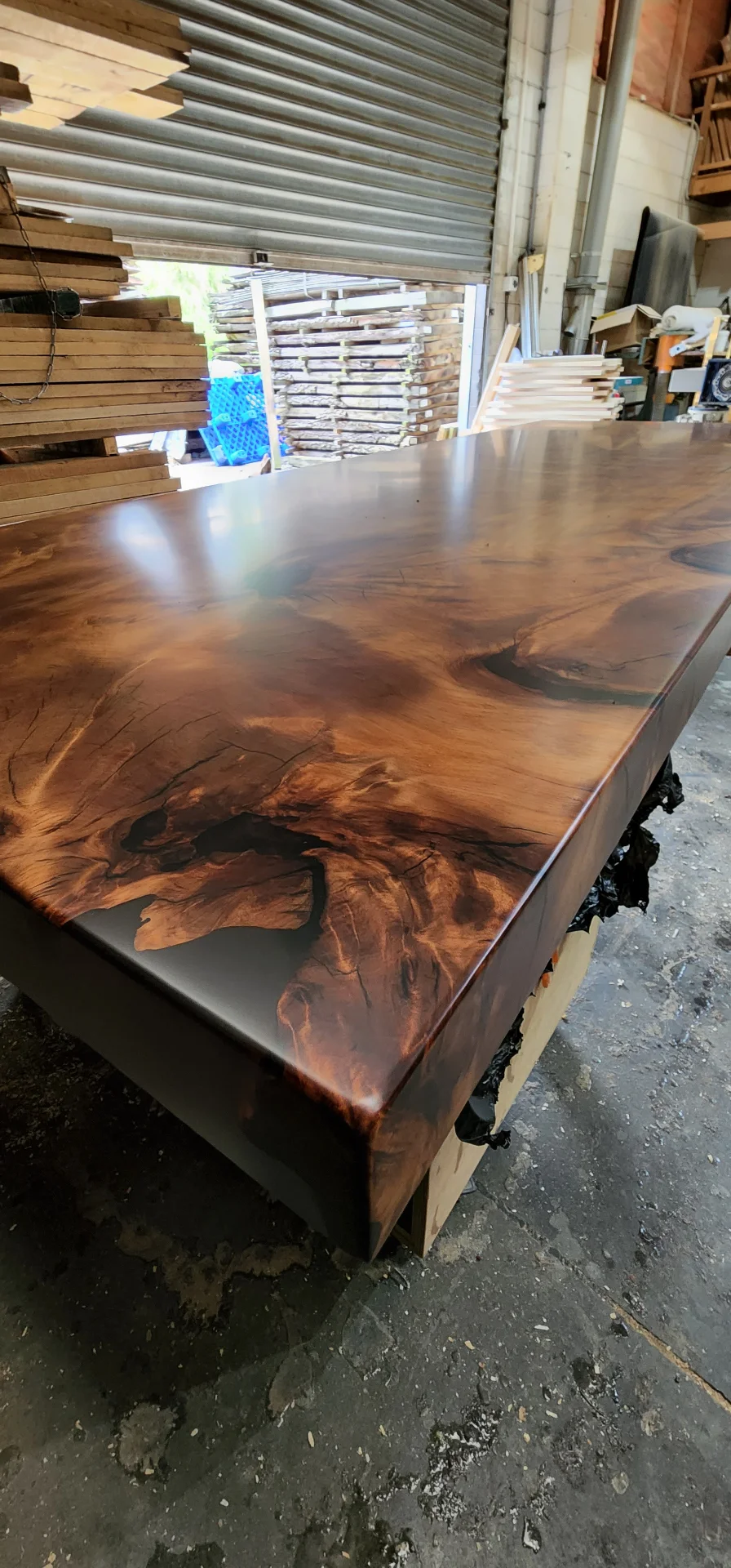 Swamp Kauri Dining table 3.6*1.2 Dunedin — Progress photo
