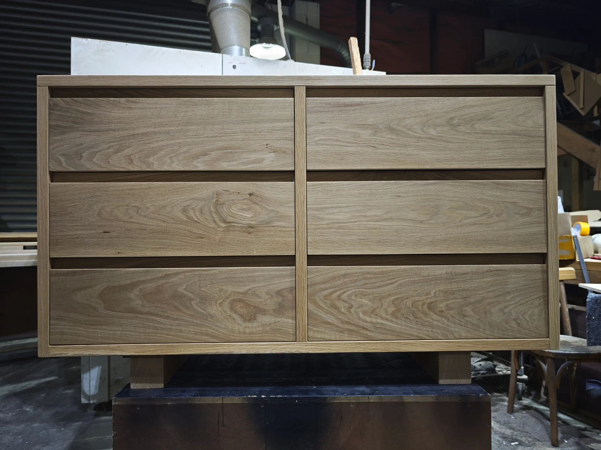 Solid Oak 6 drawer chest — Progress photo
