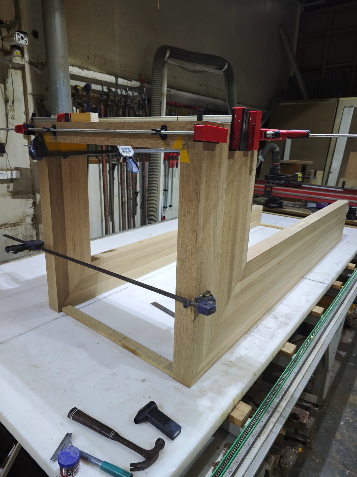 Solid Oak Counter 100mm Thick — Progress photo