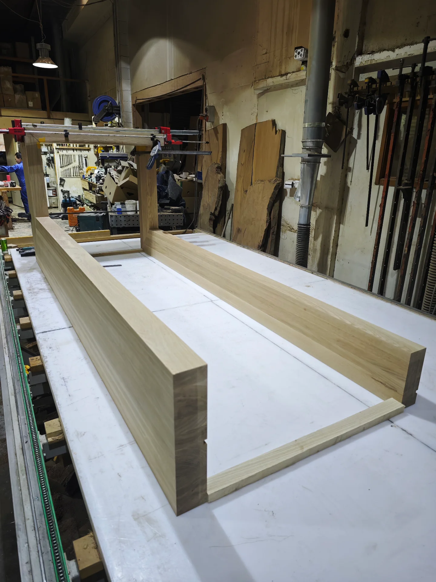 Solid Oak Counter 100mm Thick — Progress photo
