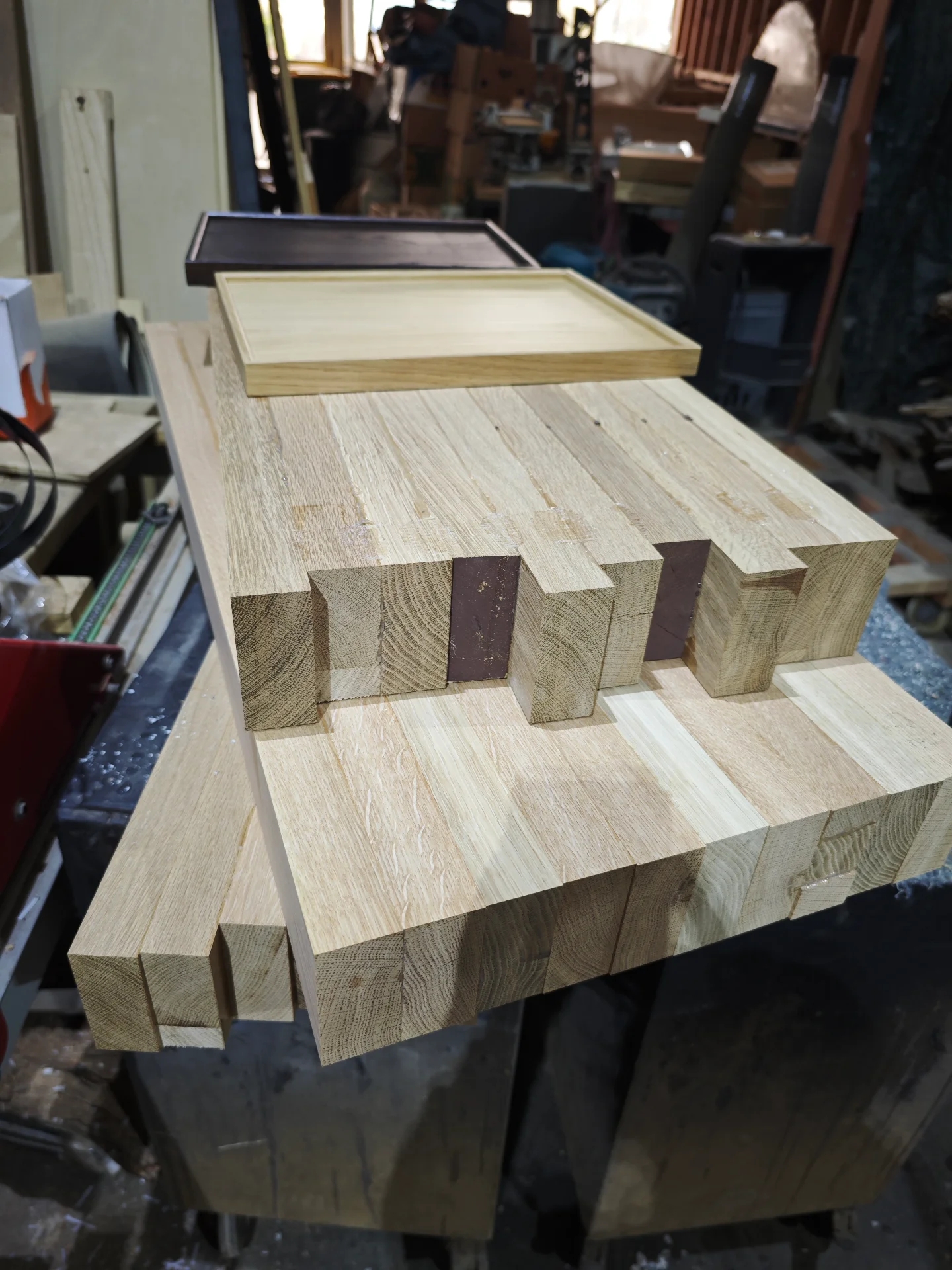 Solid Oak Counter 100mm Thick — Progress photo