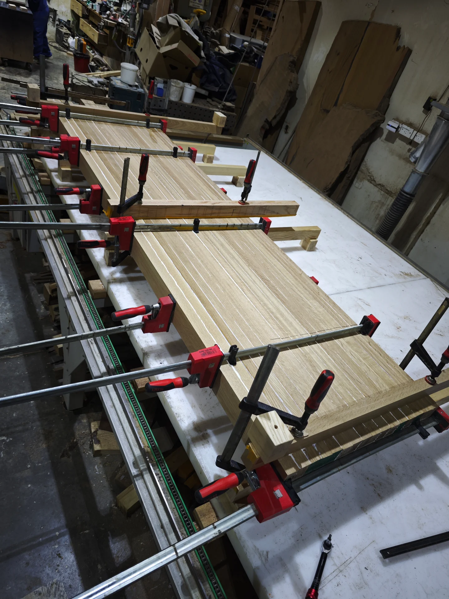 Solid Oak Counter 100mm Thick — Progress photo
