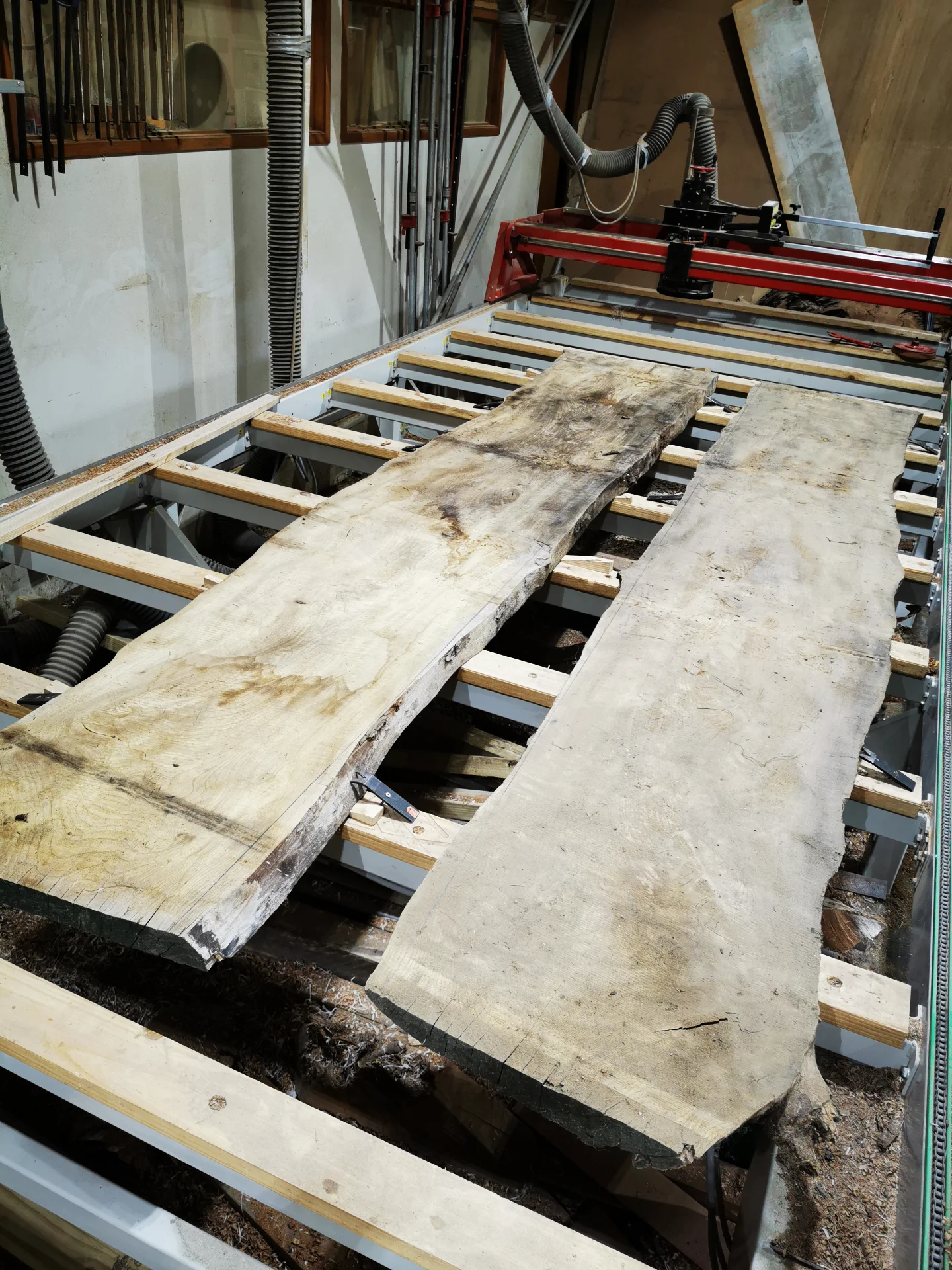Elm Slab Dinning Table — Progress photo