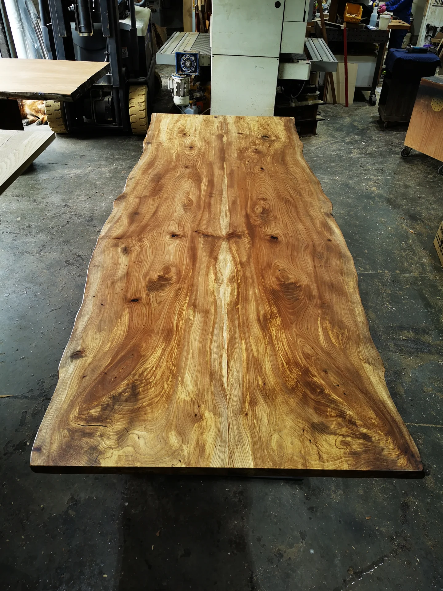 Elm Slab Dinning Table — Progress photo