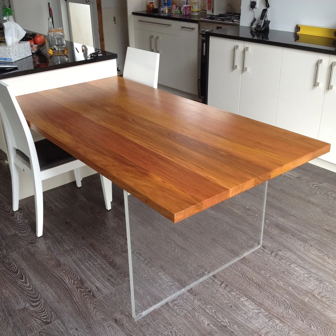 Rosewood Dinning table & Lighting — Progress photo