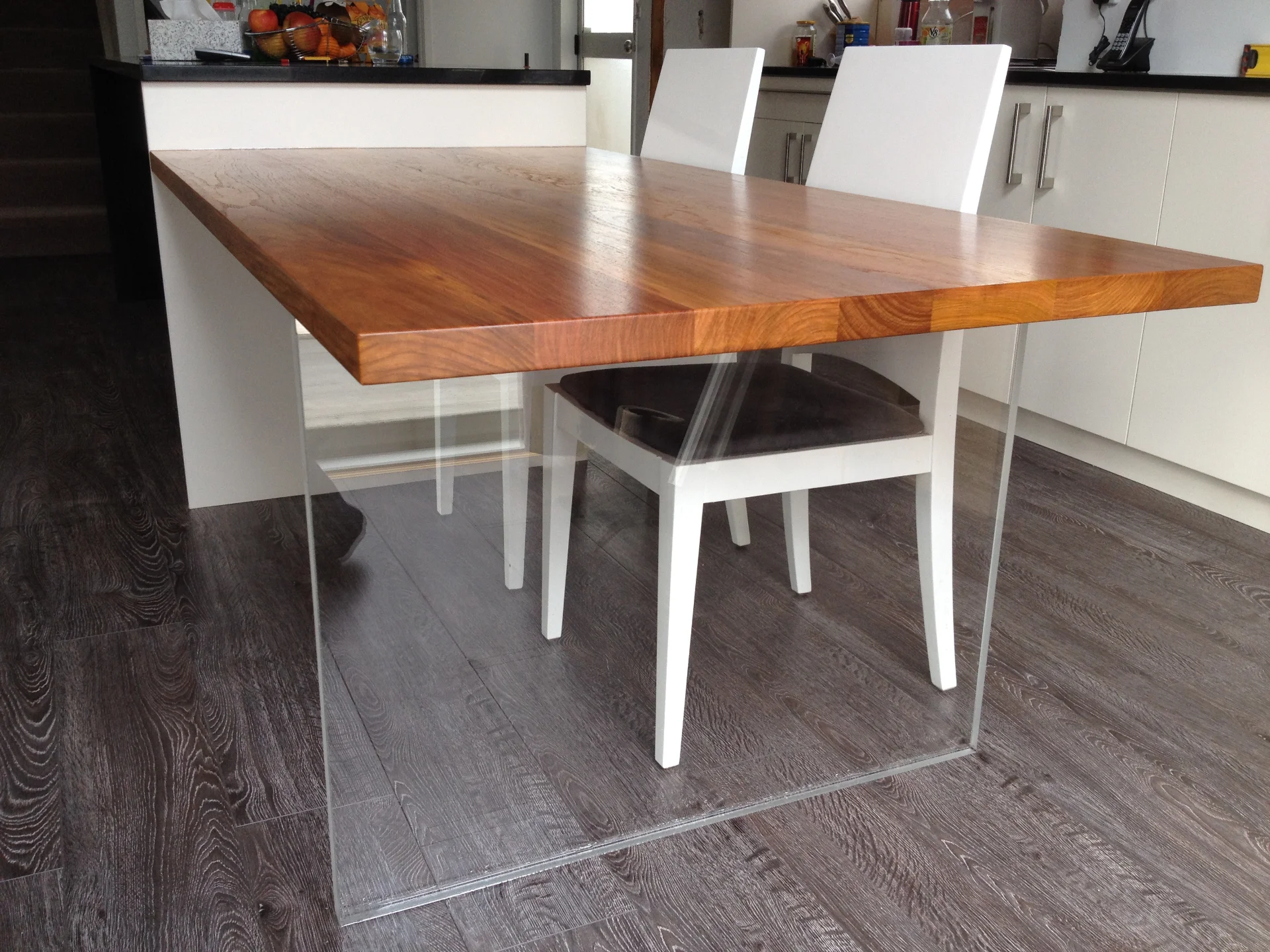 Rosewood Dinning table & Lighting — Progress photo