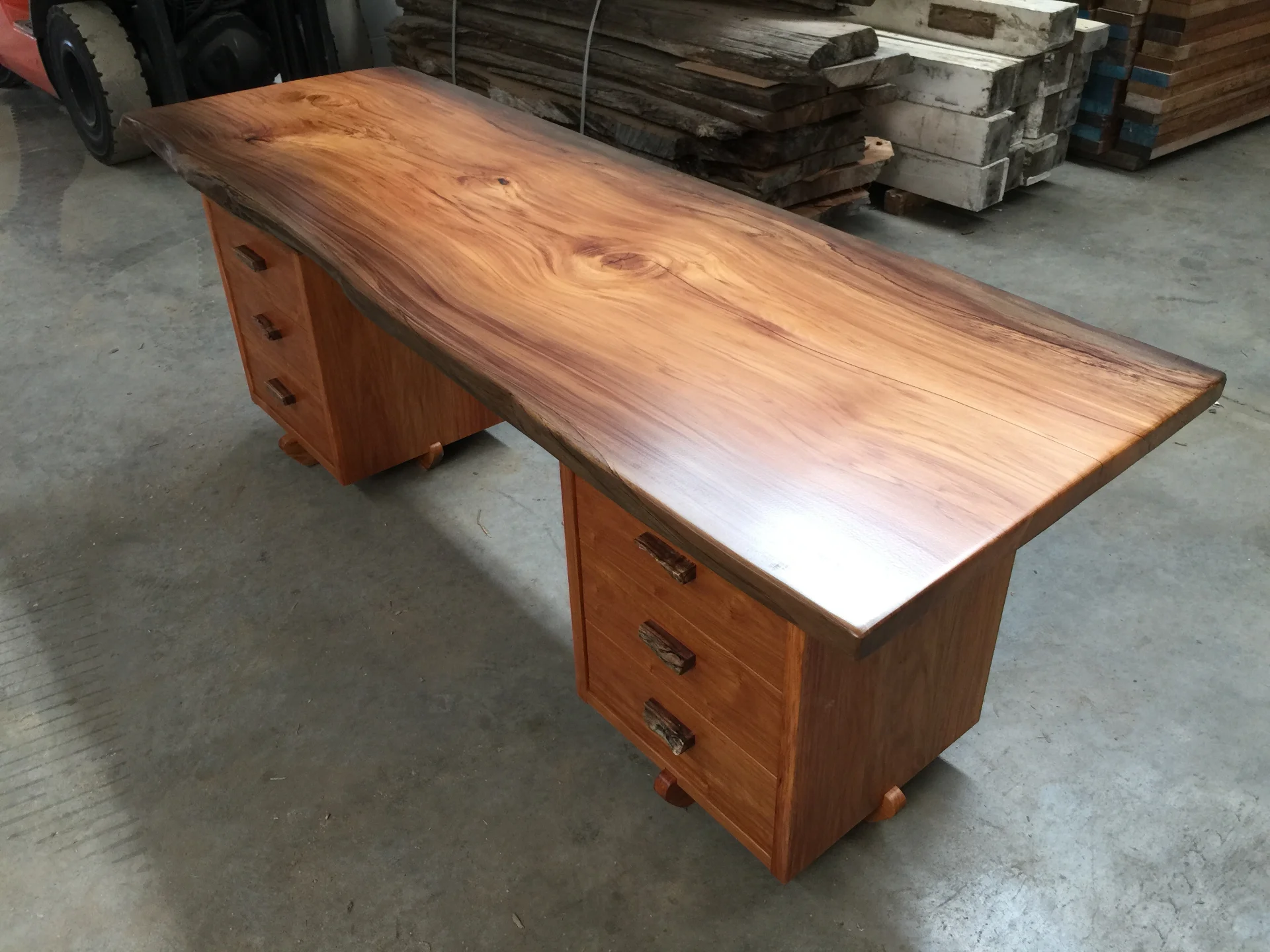 Swamp Rimu & Rosewood Writing Desk