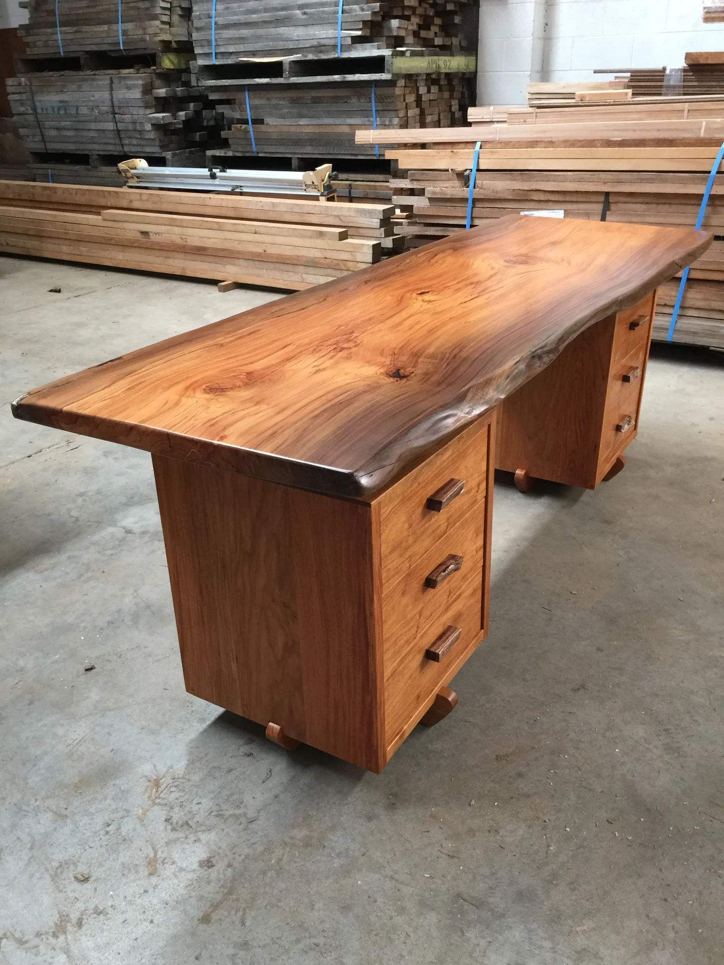 Swamp Rimu & Rosewood Writing Desk — Progress photo
