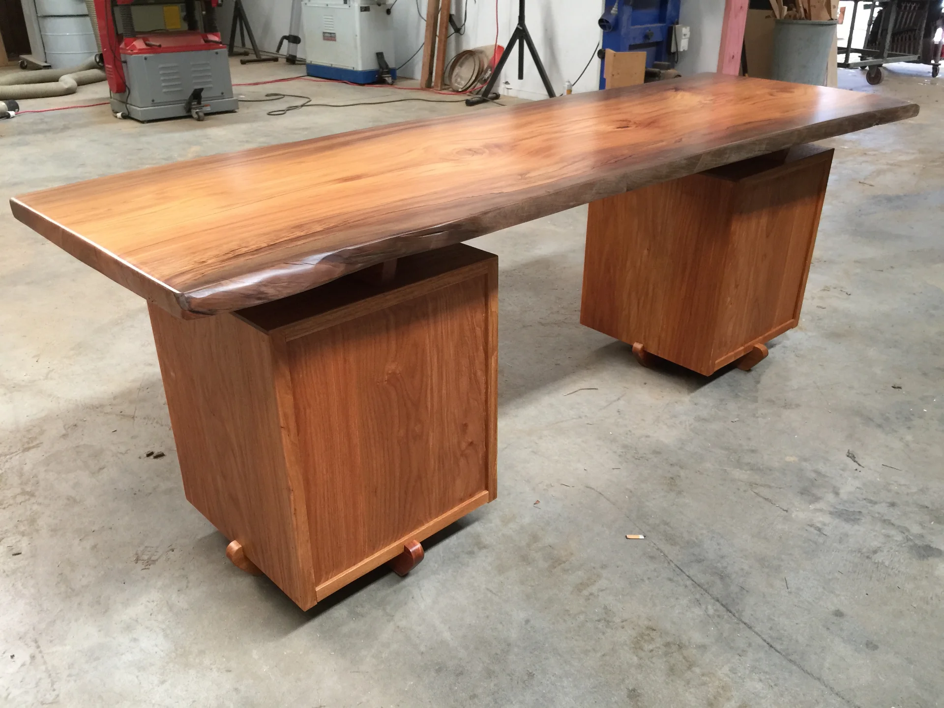 Swamp Rimu & Rosewood Writing Desk — Progress photo