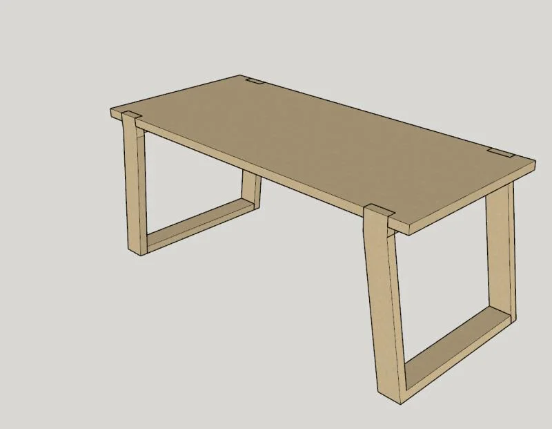 Soild Ash Desk — Progress photo