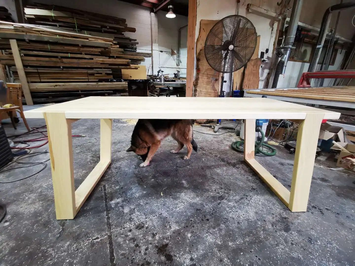 Soild Ash Desk — Progress photo