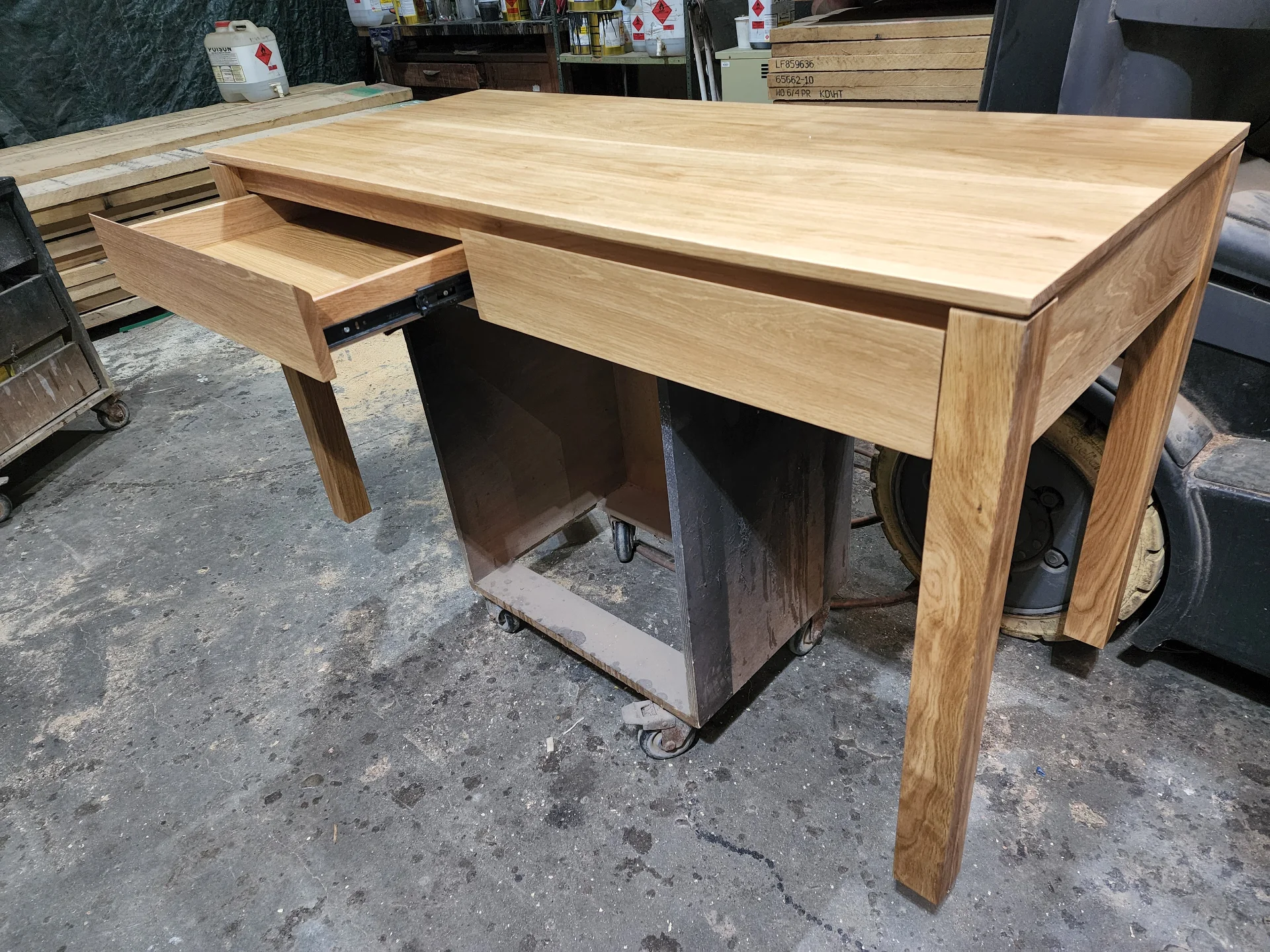 Oak Desk — Progress photo