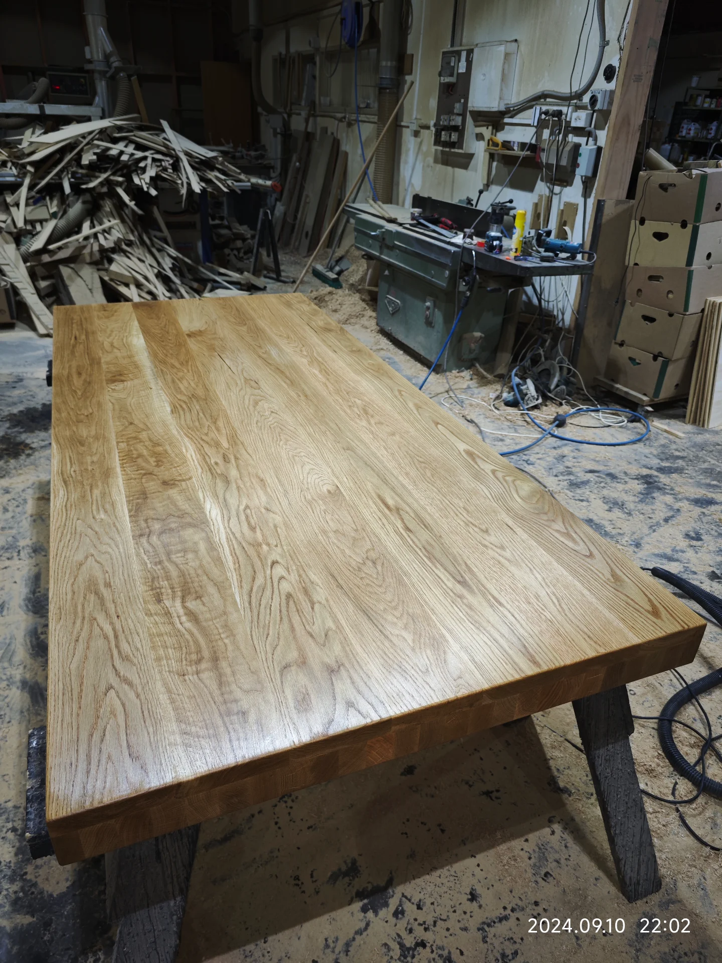 Soild Oak Floating Treads — Progress photo