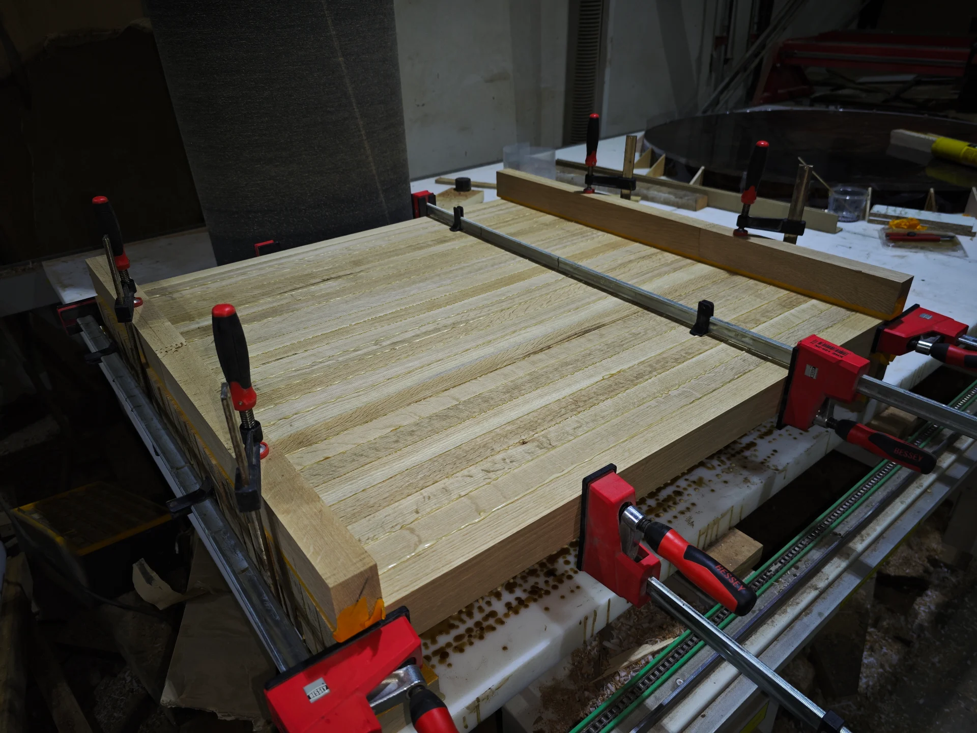 Soild Oak Floating Treads — Progress photo