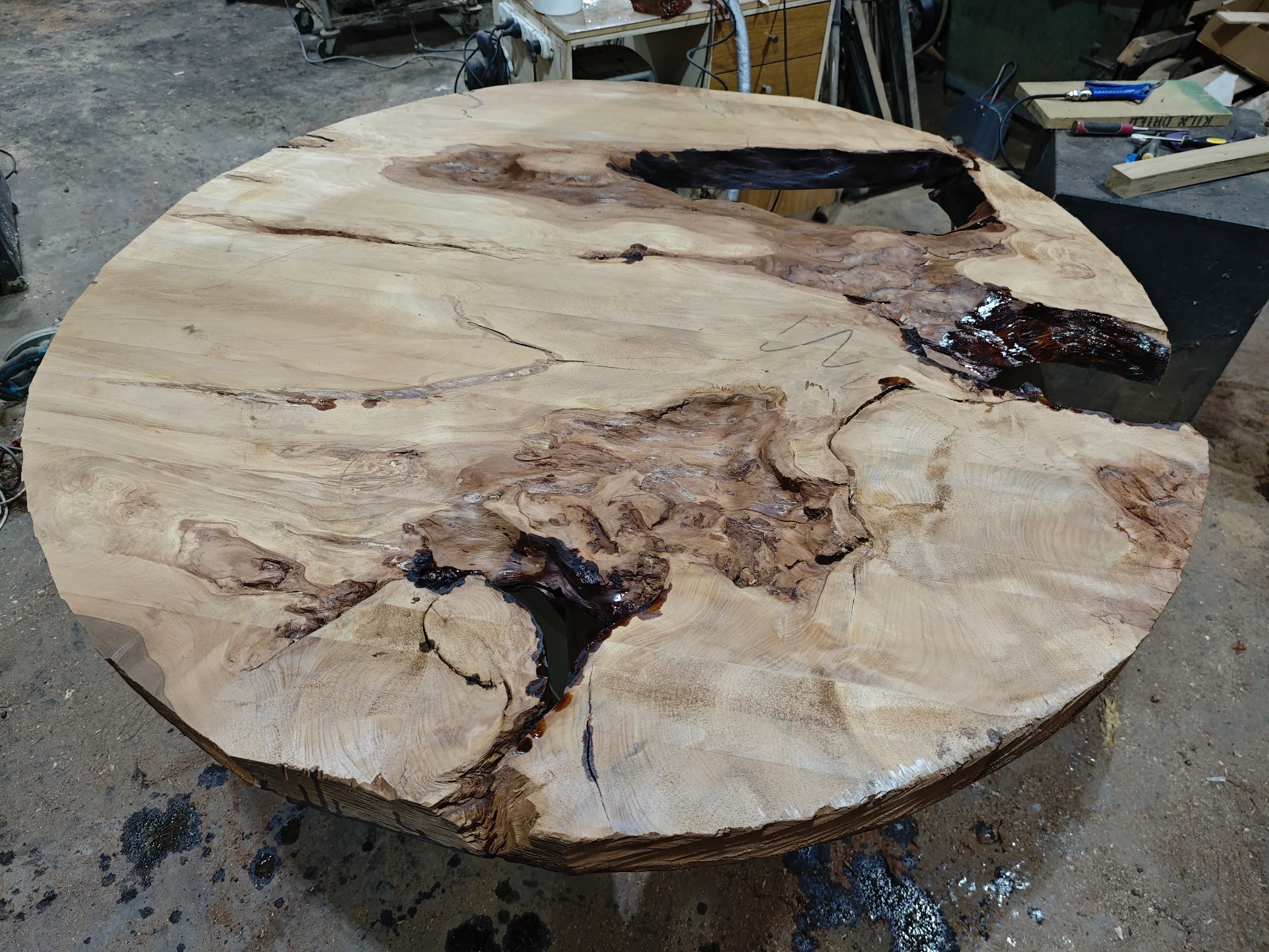 swamp-kauri-dinning-table-1600d-3 — Progress photo