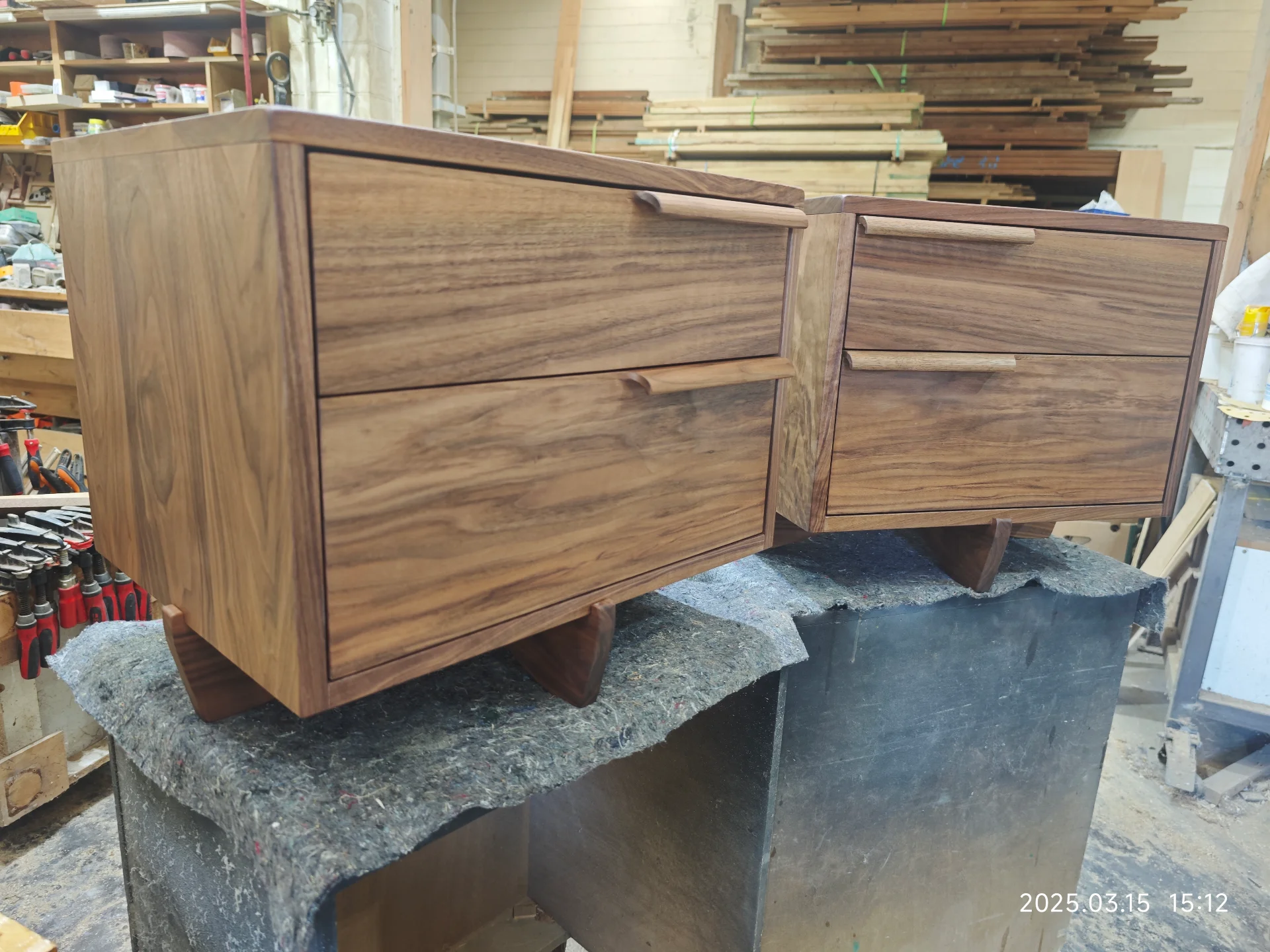 Black Walnut Bedside tables