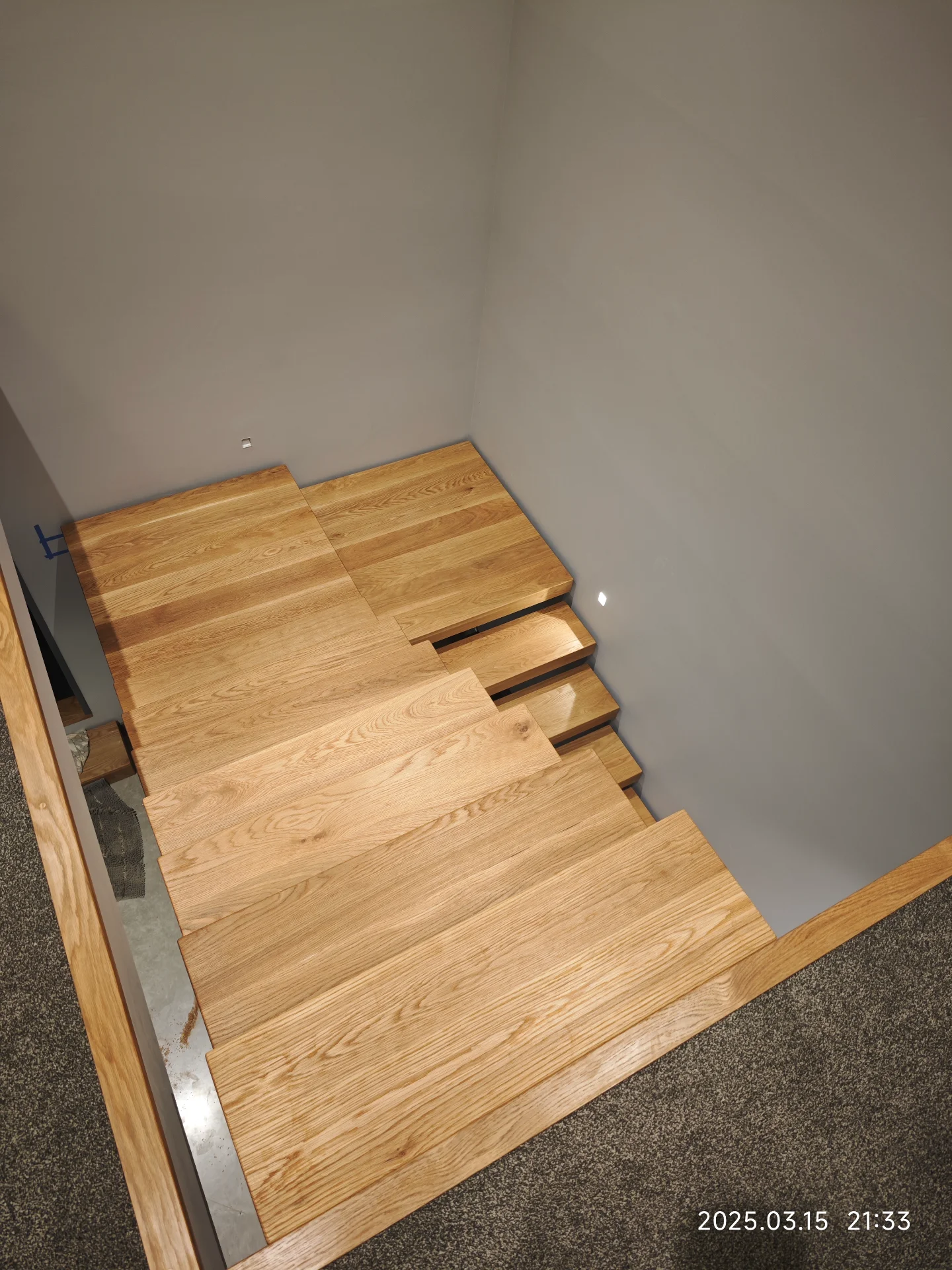 Soild Oak Floating Treads 3 — Progress photo