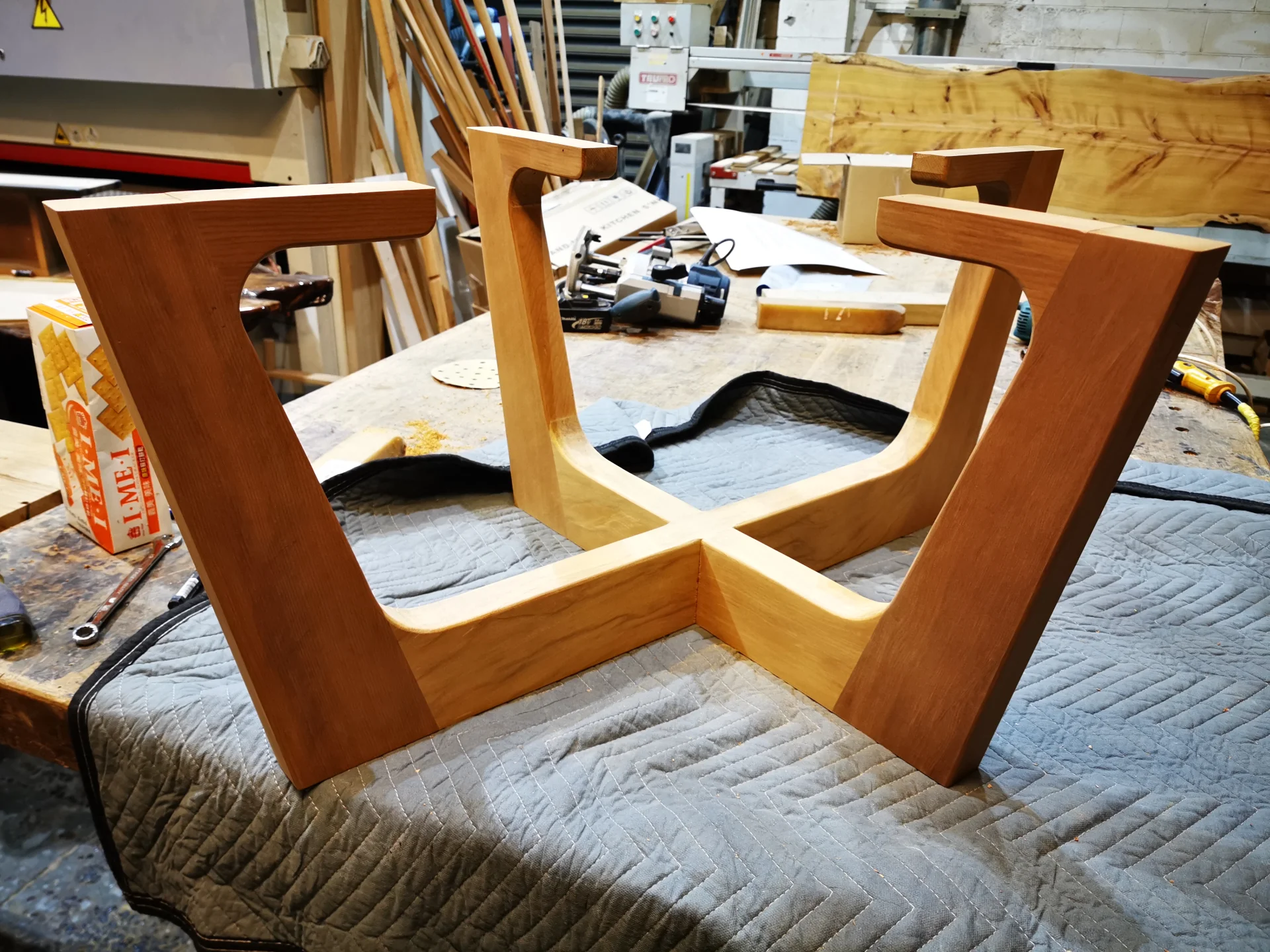 Live edge Swamp Kauri Coffee Table — Progress photo