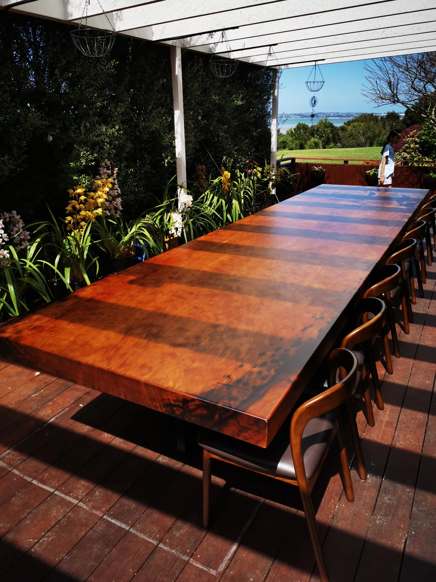 Kevin 6M Swamp Kauri Boardroom table — Progress photo