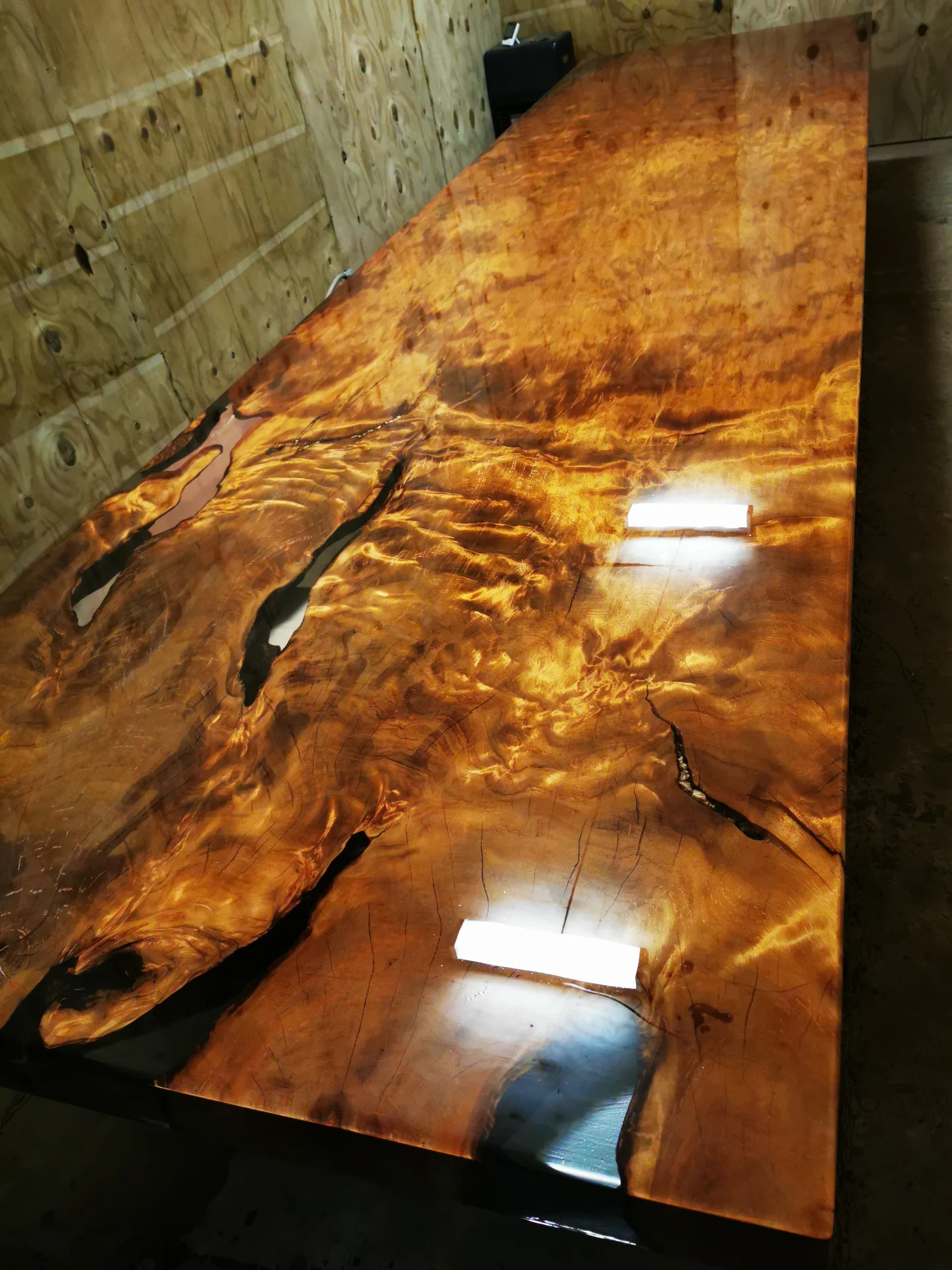 Kevin 6M Swamp Kauri Boardroom table