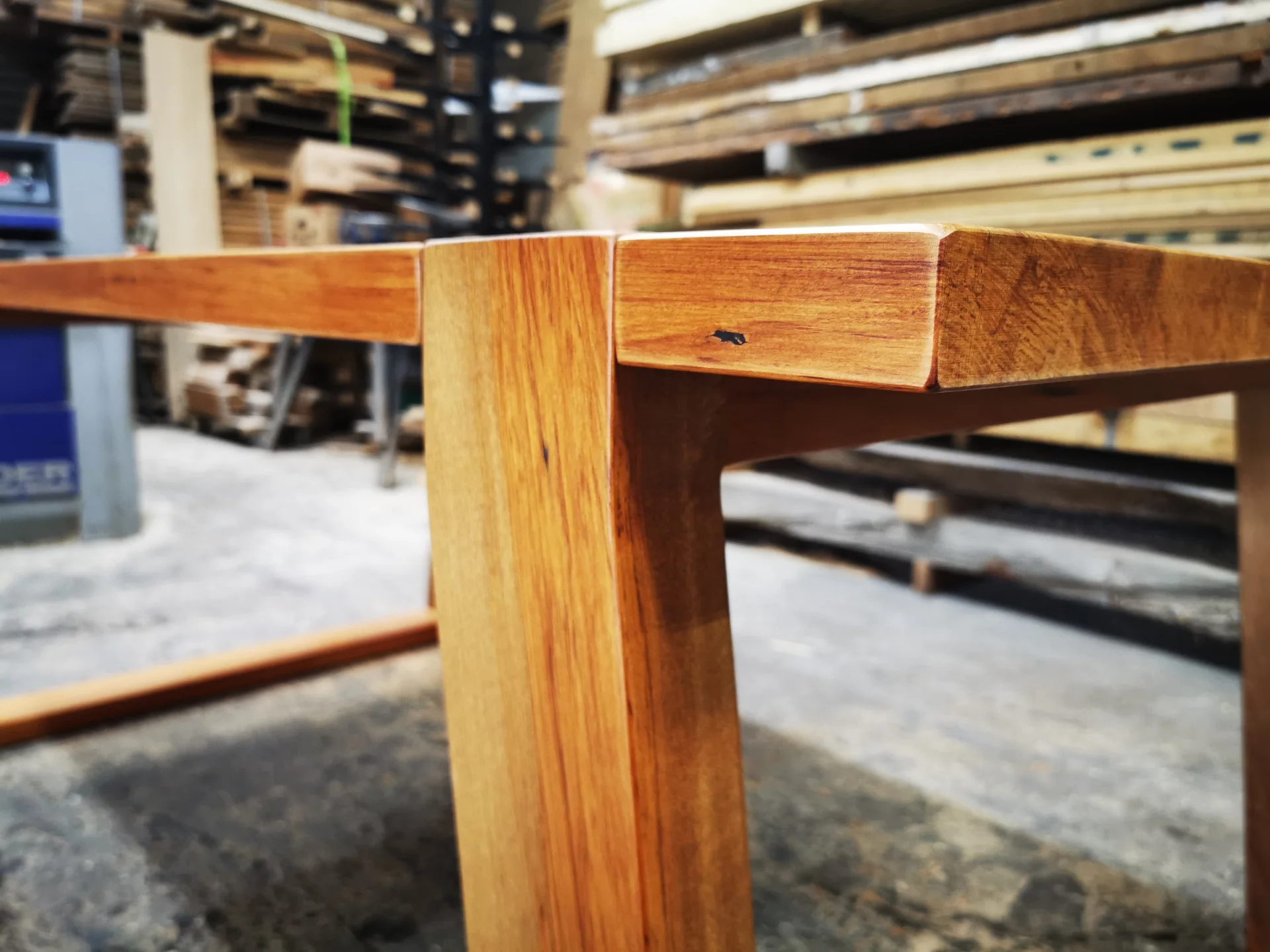 Recycled Rimu Office desk — Progress photo