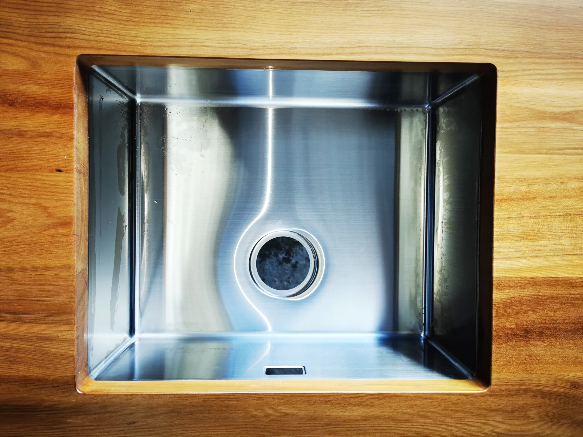 Recycled Rimu Counter top with Undermount Sink — Progress photo