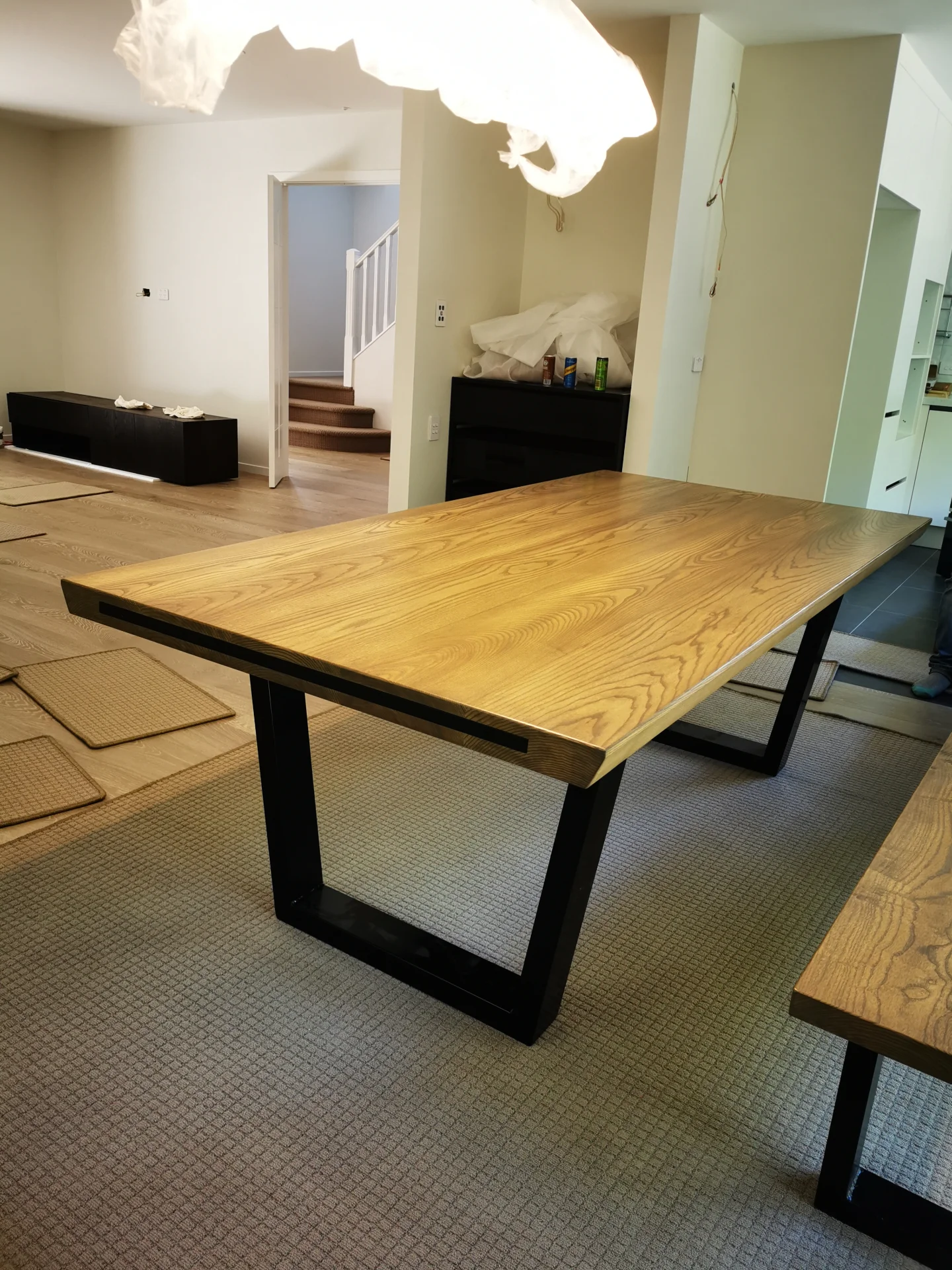 Ash Dinning table with stool — Progress photo