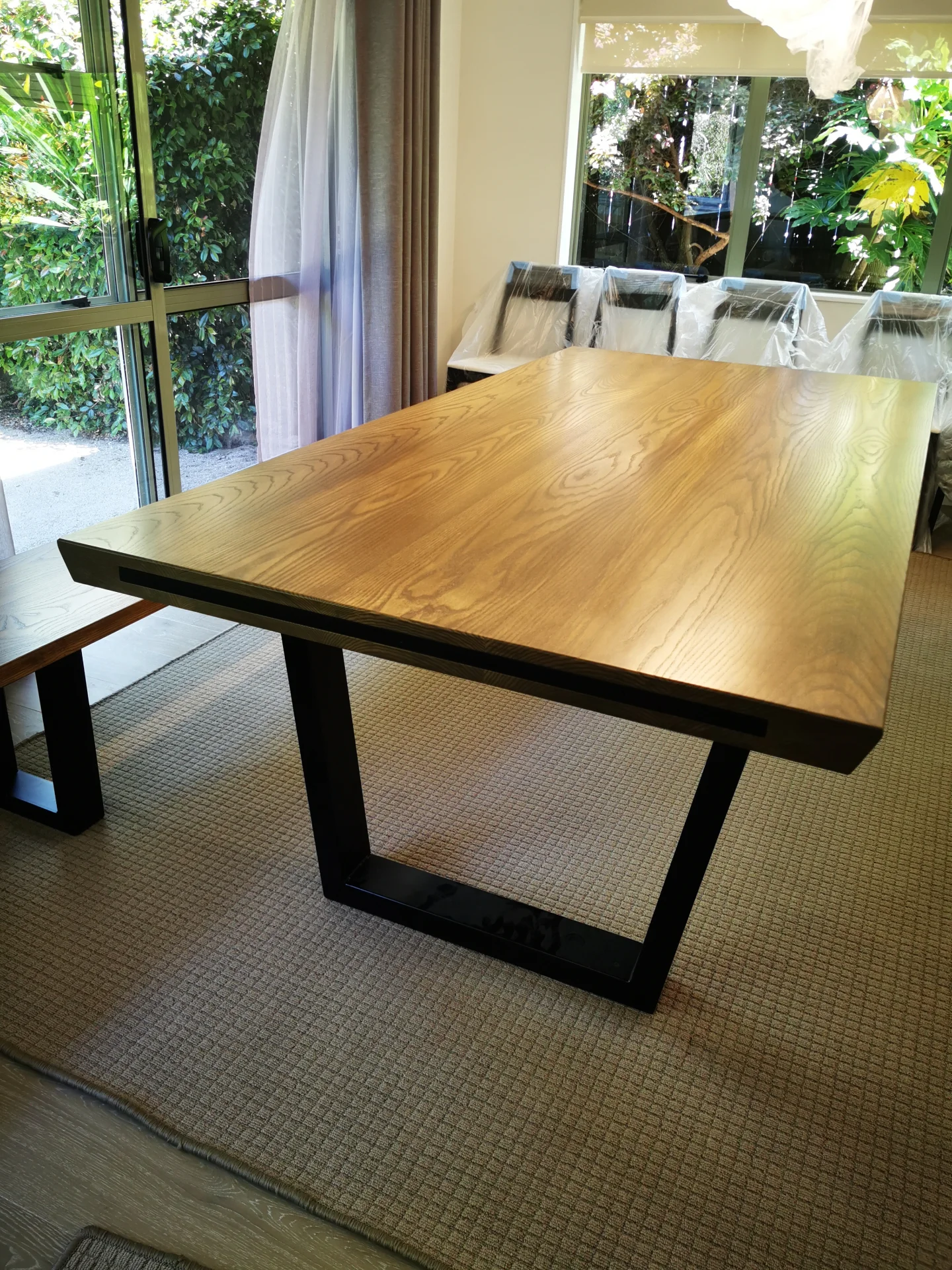 Ash Dinning table with stool — Progress photo