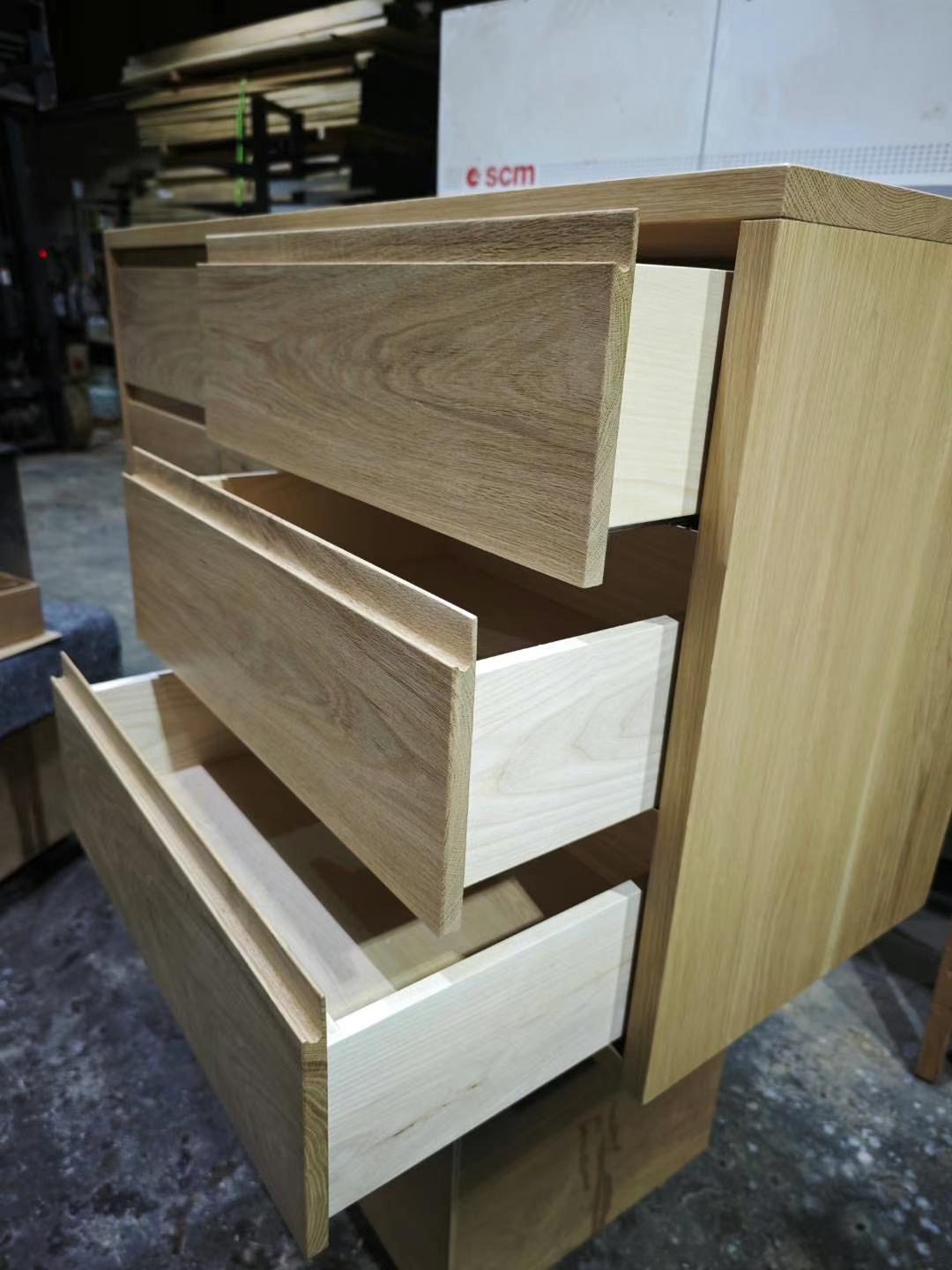 Cabinet with natural timber finish