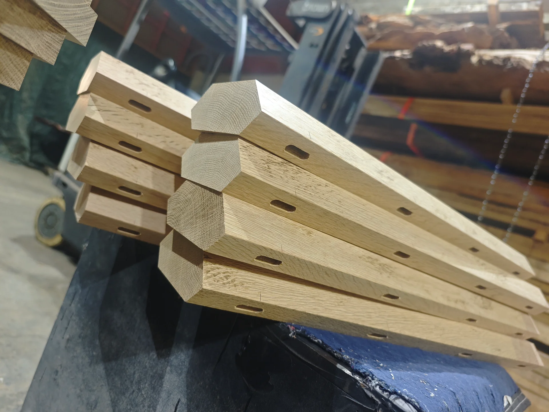 Custom white oak dining table 3600*1200 — Progress photo