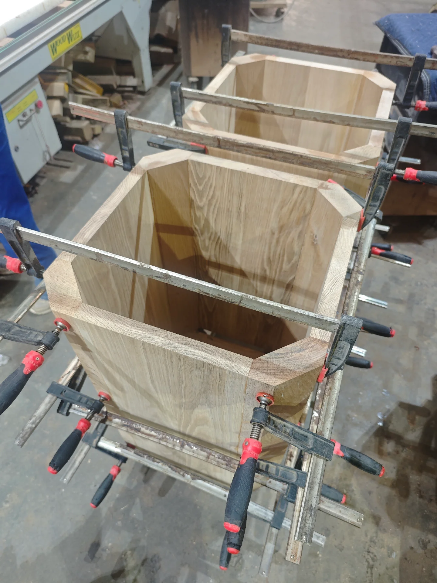 Custom white oak dining table 3600*1200 — Progress photo