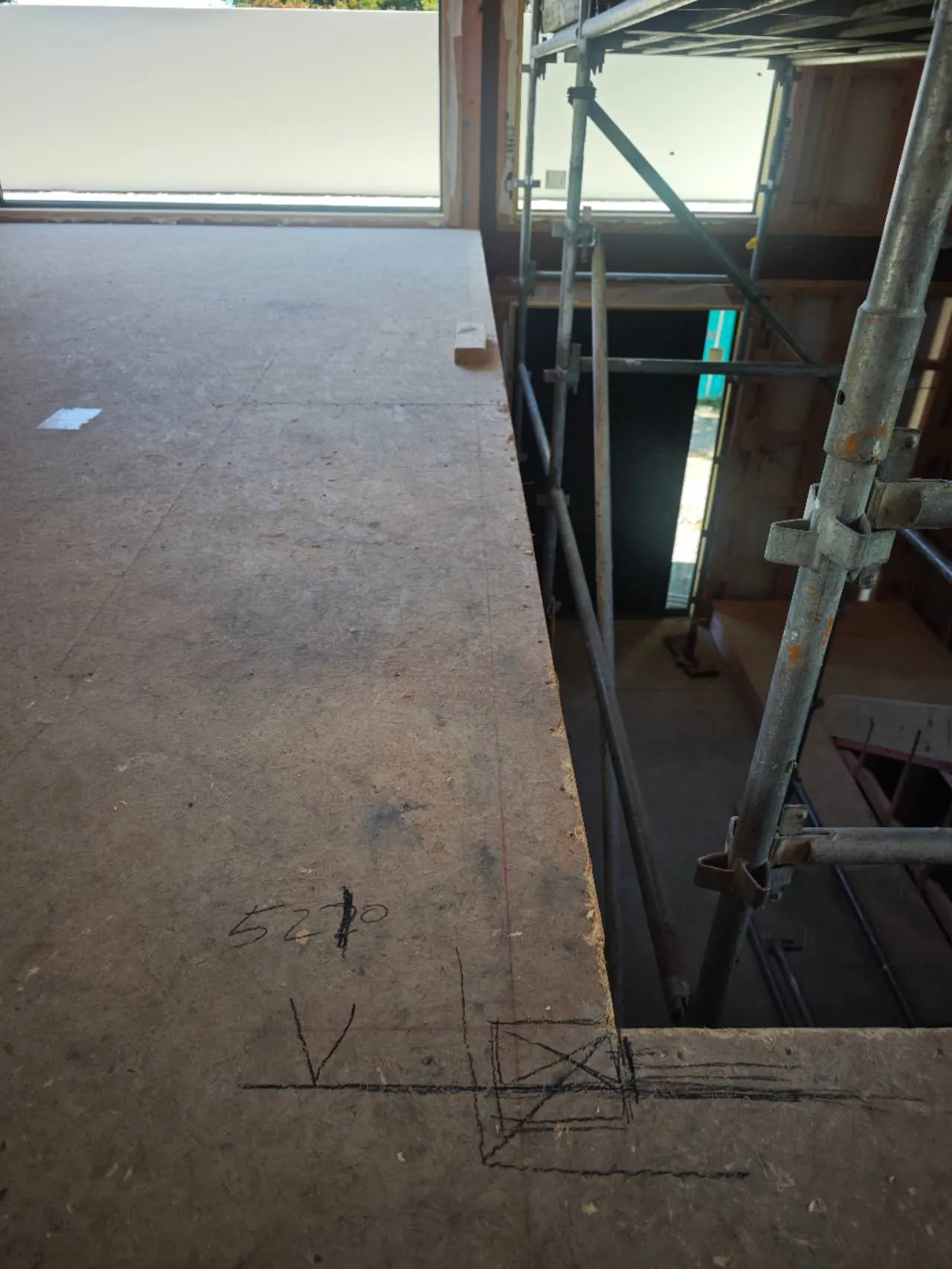 Oak screen in Brookland Place Remuera — Progress photo