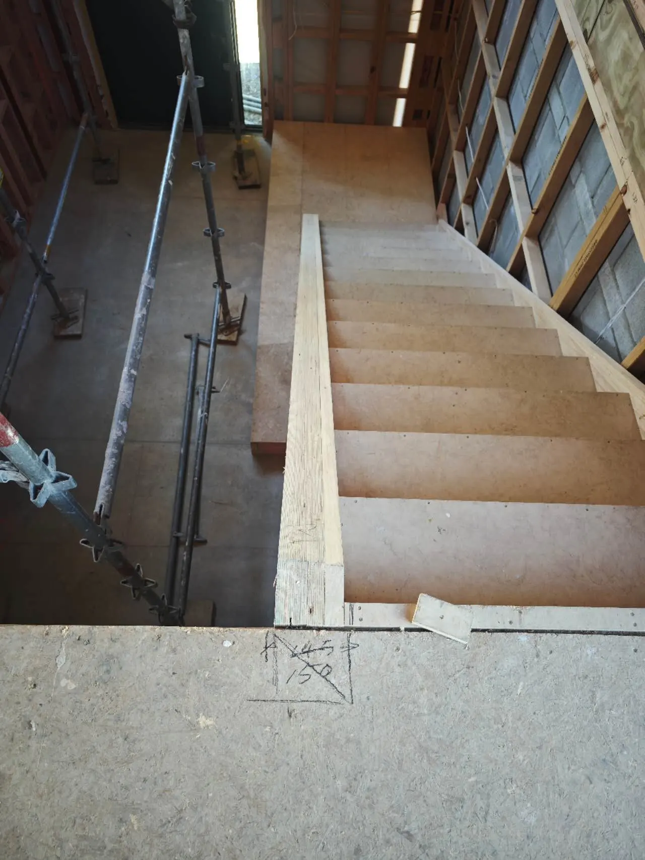 Oak screen in Brookland Place Remuera — Progress photo