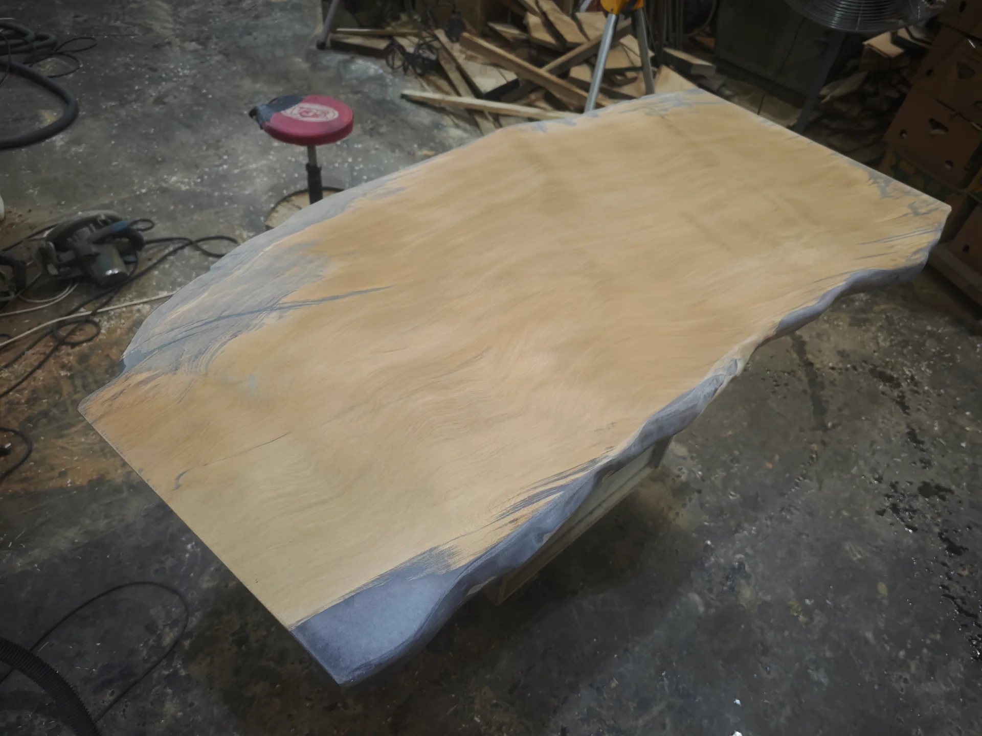 Swamp Kauri Top 1600*800 — Progress photo