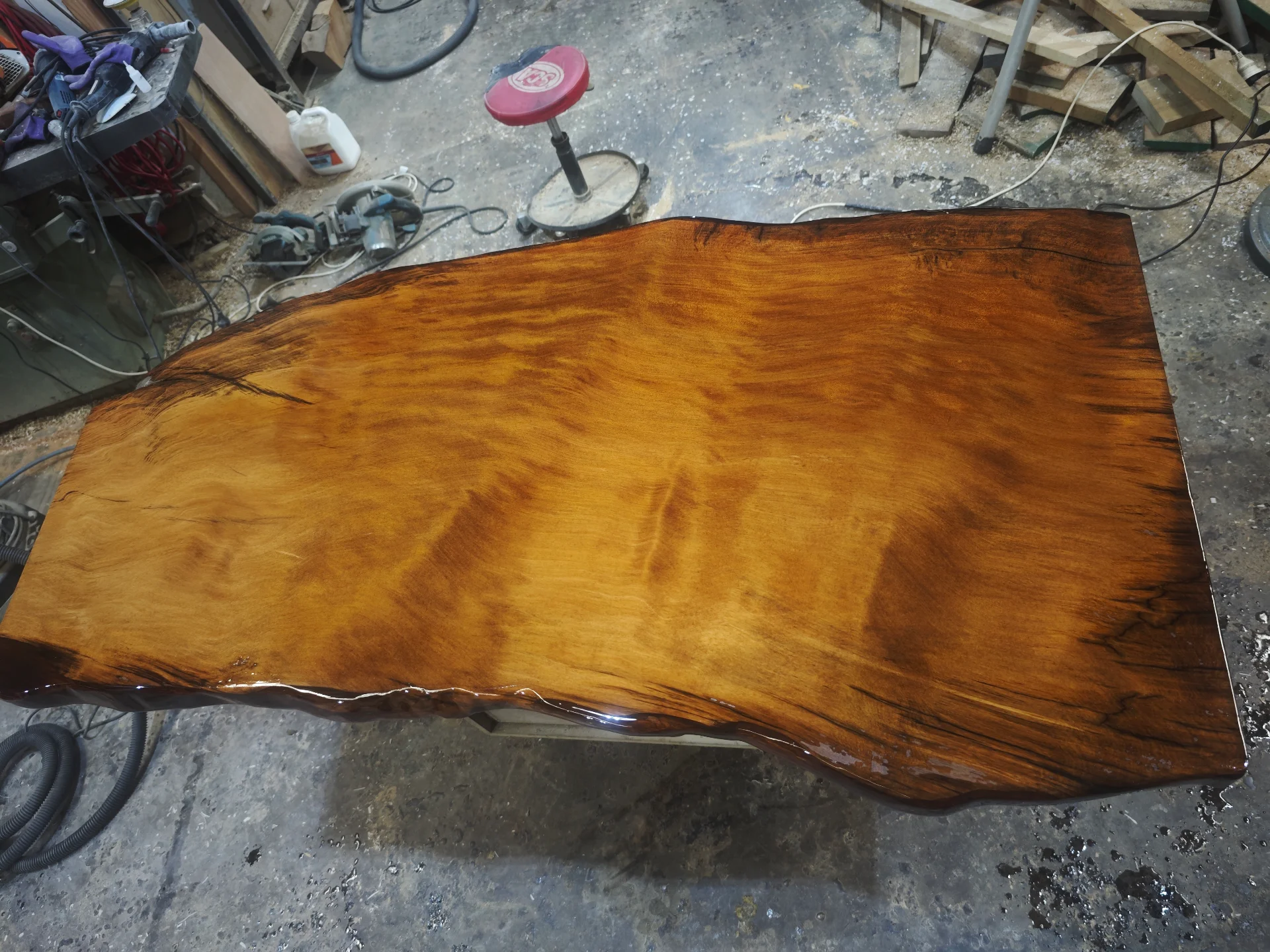 Swamp Kauri Top 1600*800 — Progress photo