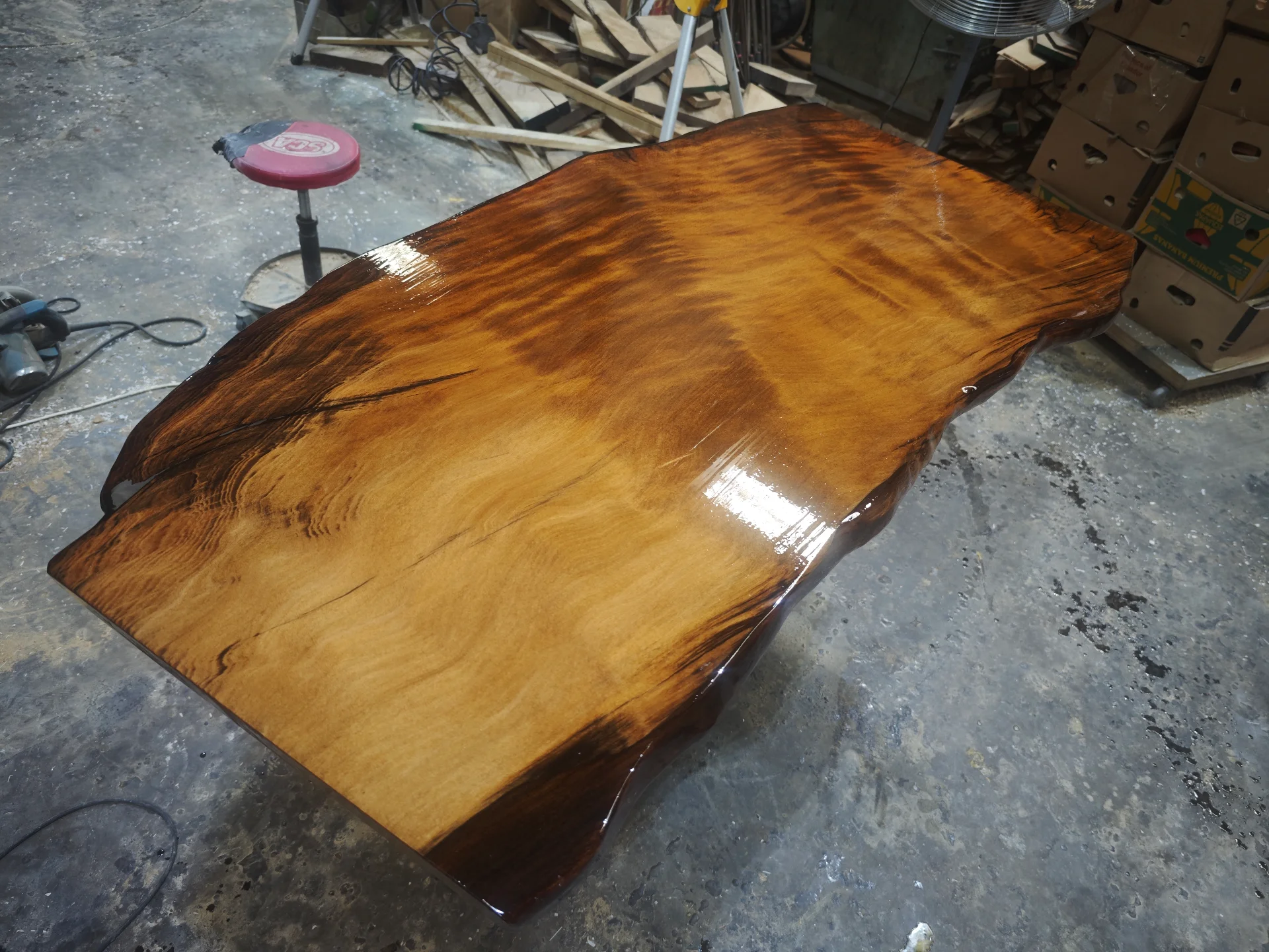 Swamp Kauri Top 1600*800 — Progress photo