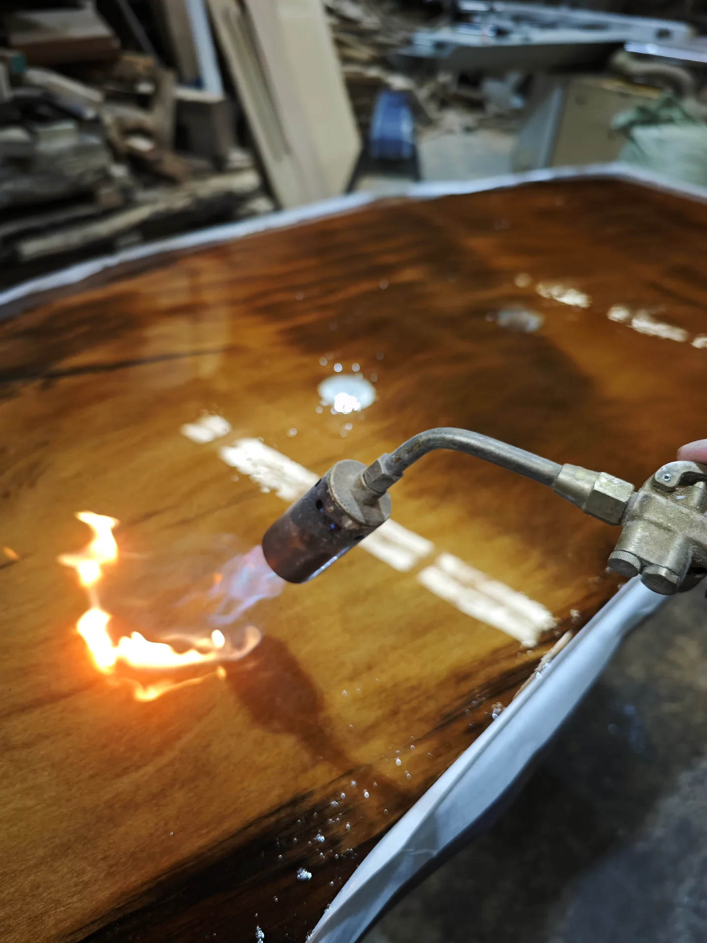 Swamp Kauri Top 1600*800 — Progress photo