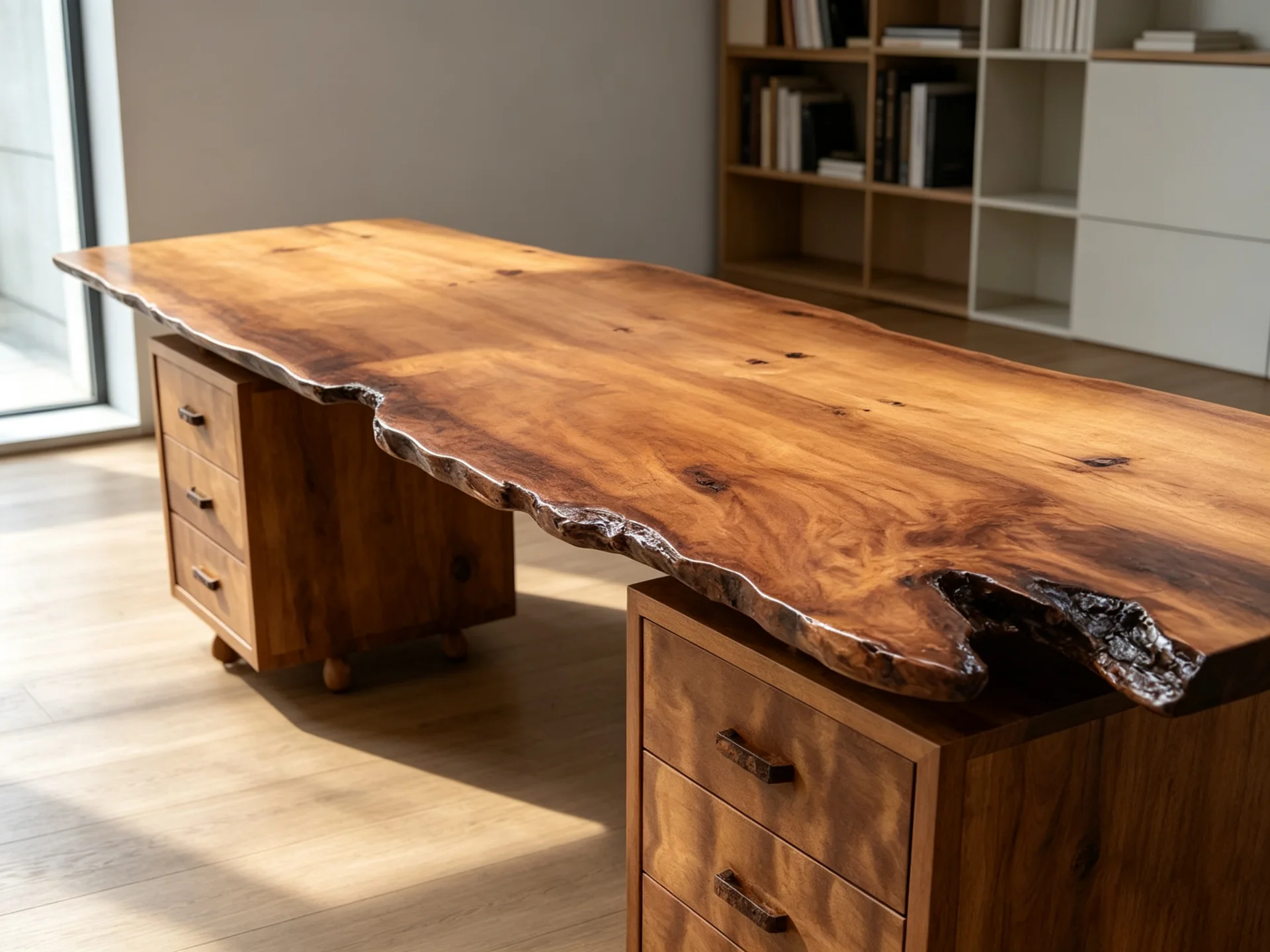 Swamp Kauri Writing Desk — Bespoke Furniture,Kauri Tables