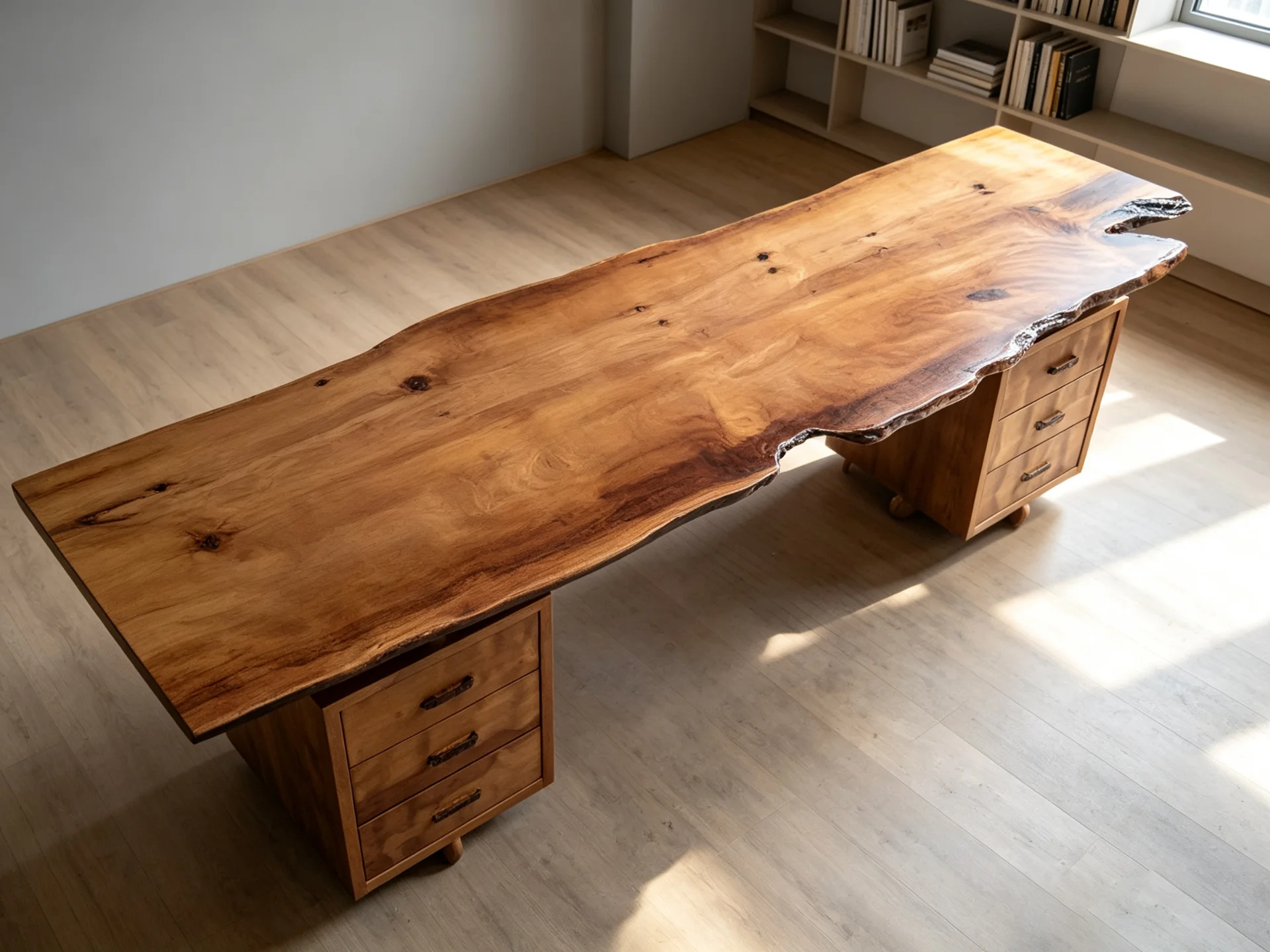 Swamp Kauri Writing Desk — Progress photo